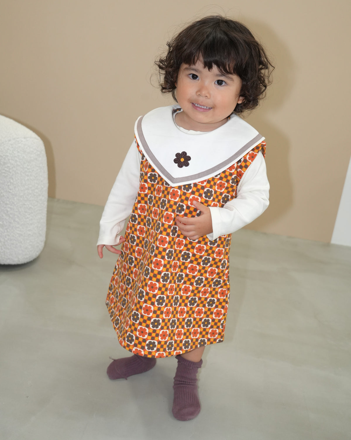 Retro Dot Flower Sleeveless Dress【110303】