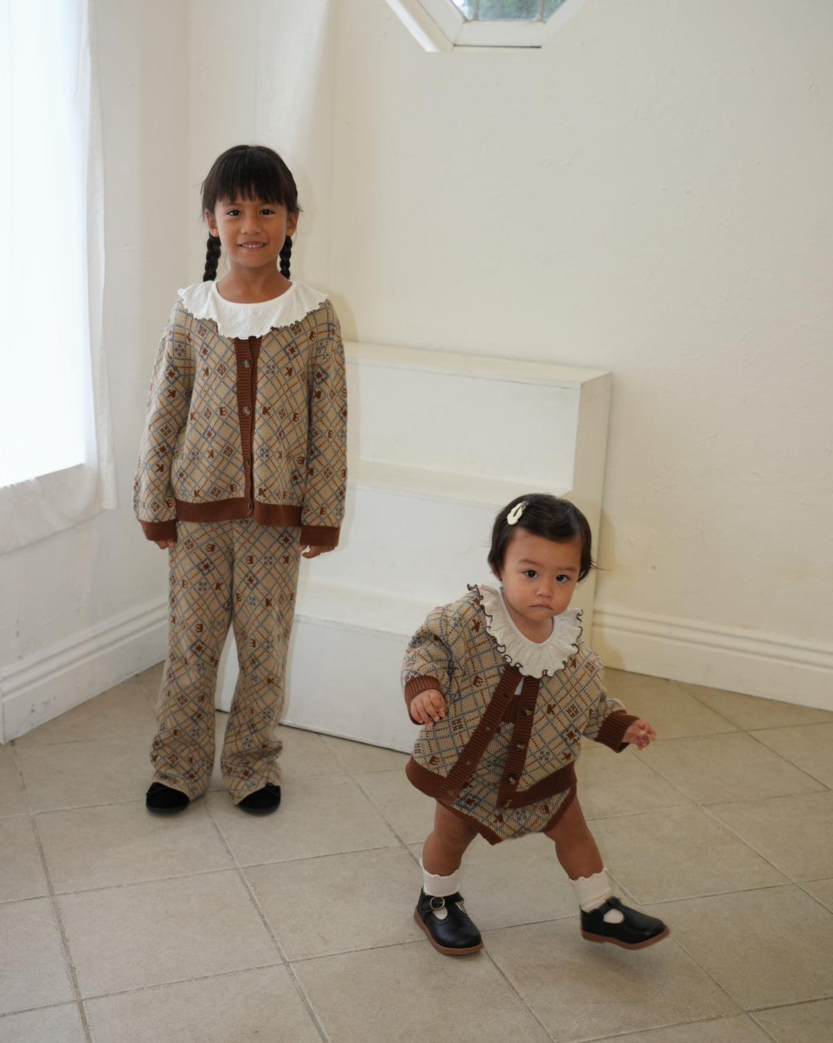 Pixel Art Knit Rompers【110604】
