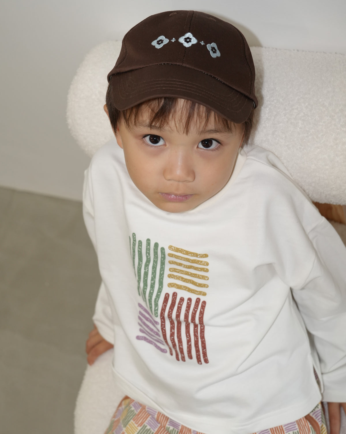 Hand-Drawn Stripe Sweatshirt【110351】