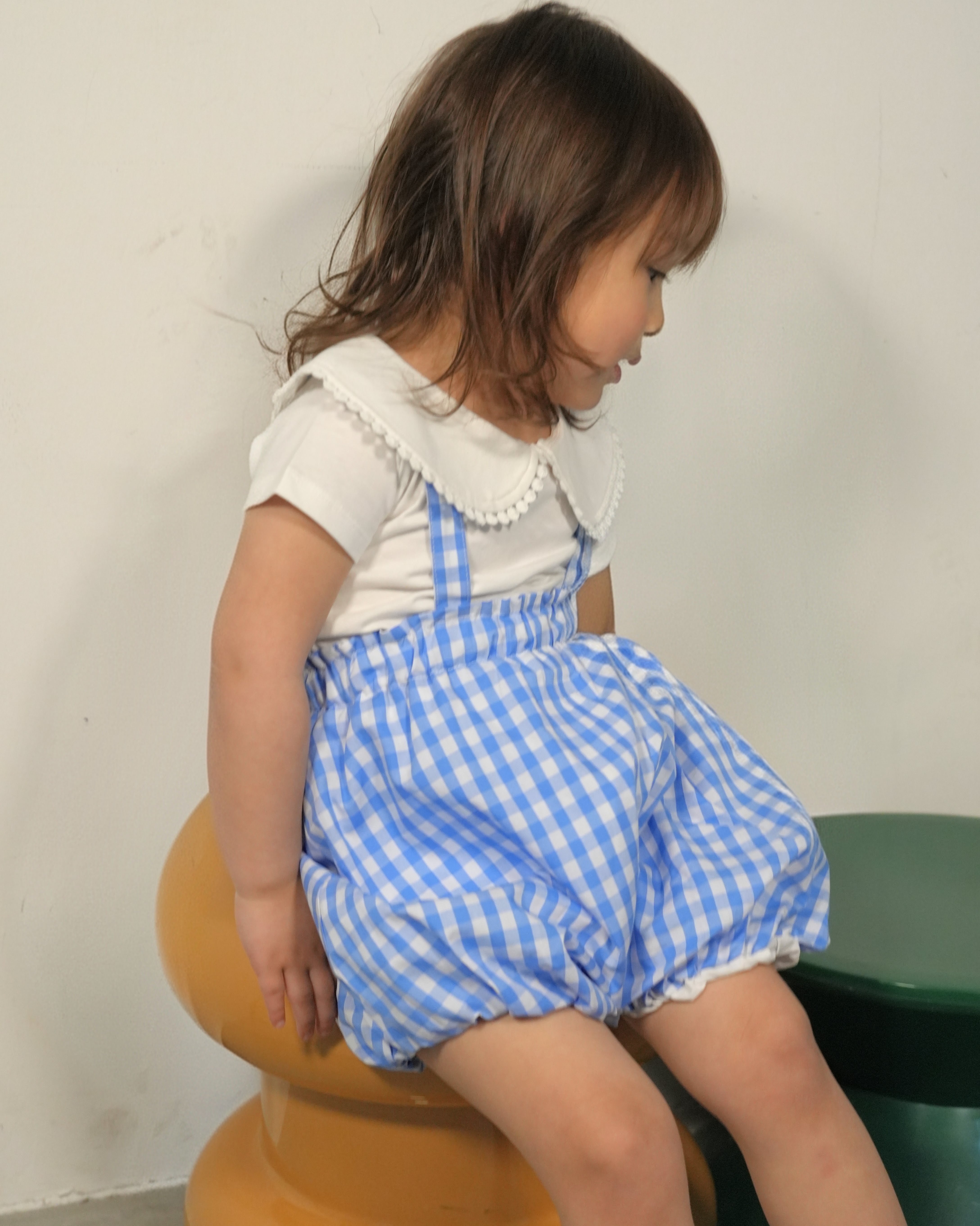 Balloon Bloomer Salopette【110043】(blue)