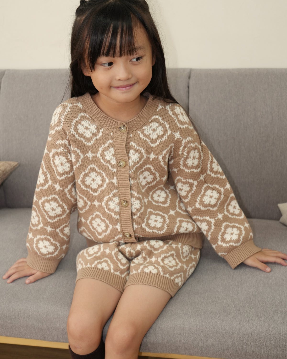 Vintage Knit Shorts【110355】 (brown)