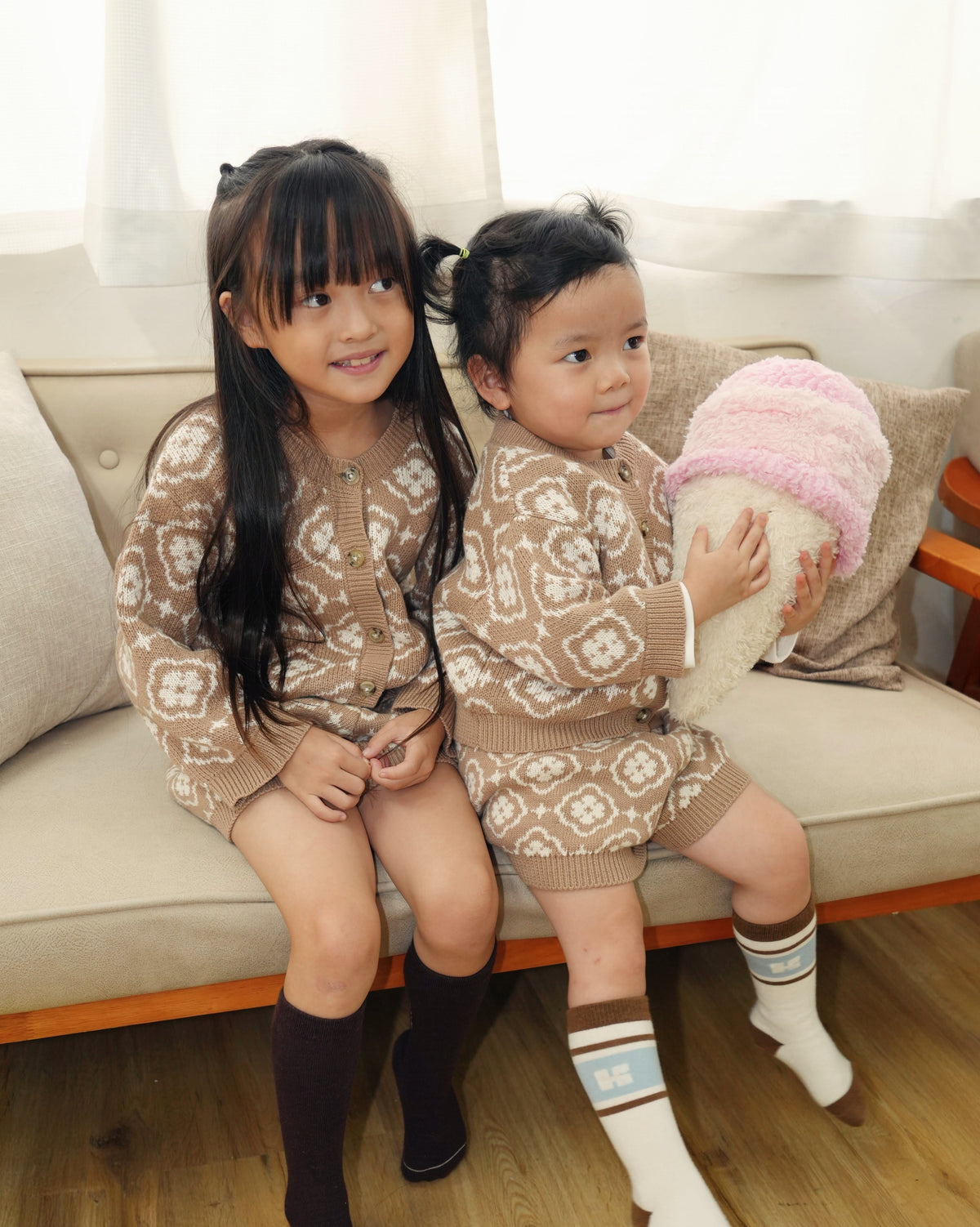 Vintage Knit Shorts【110355】 (brown)