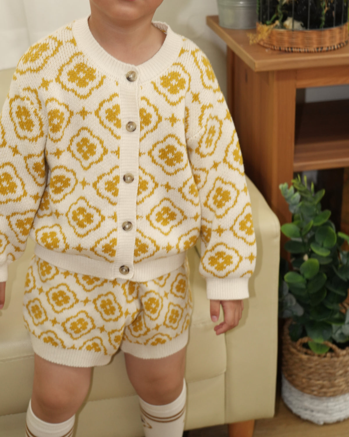 Vintage Knit Shorts【110355】 (white)