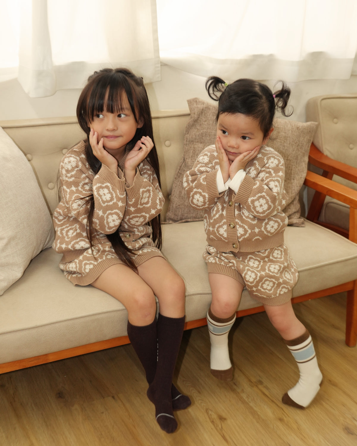 Vintage Knit Shorts【110355】 (brown)