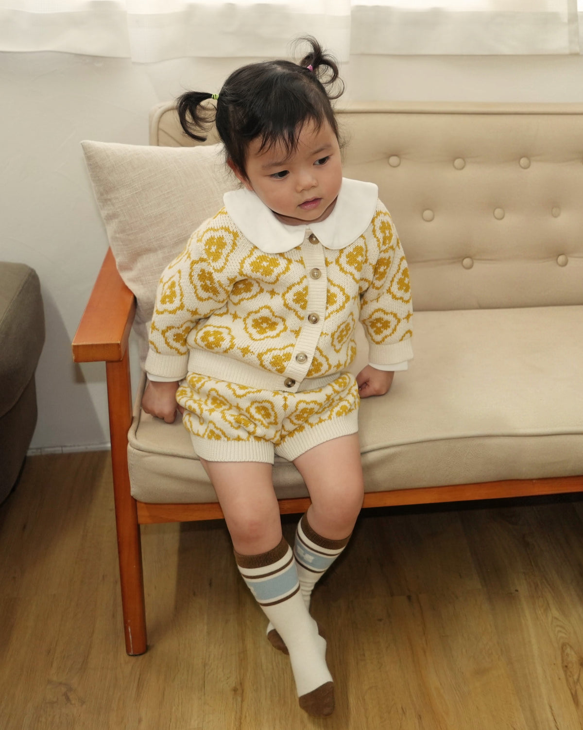 Vintage Knit Shorts【110355】 (white)