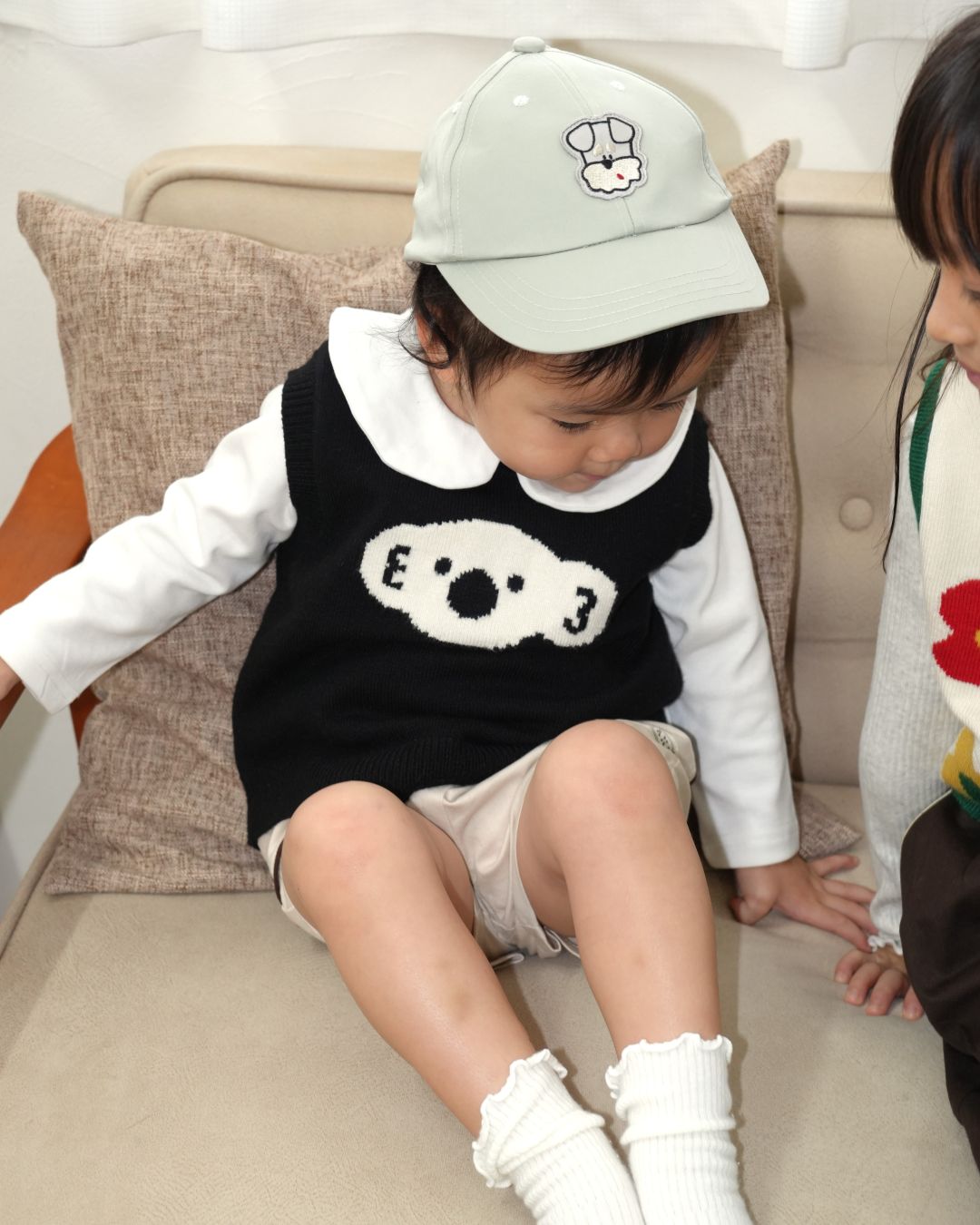 Koala Knit Vest【110323】 (black)