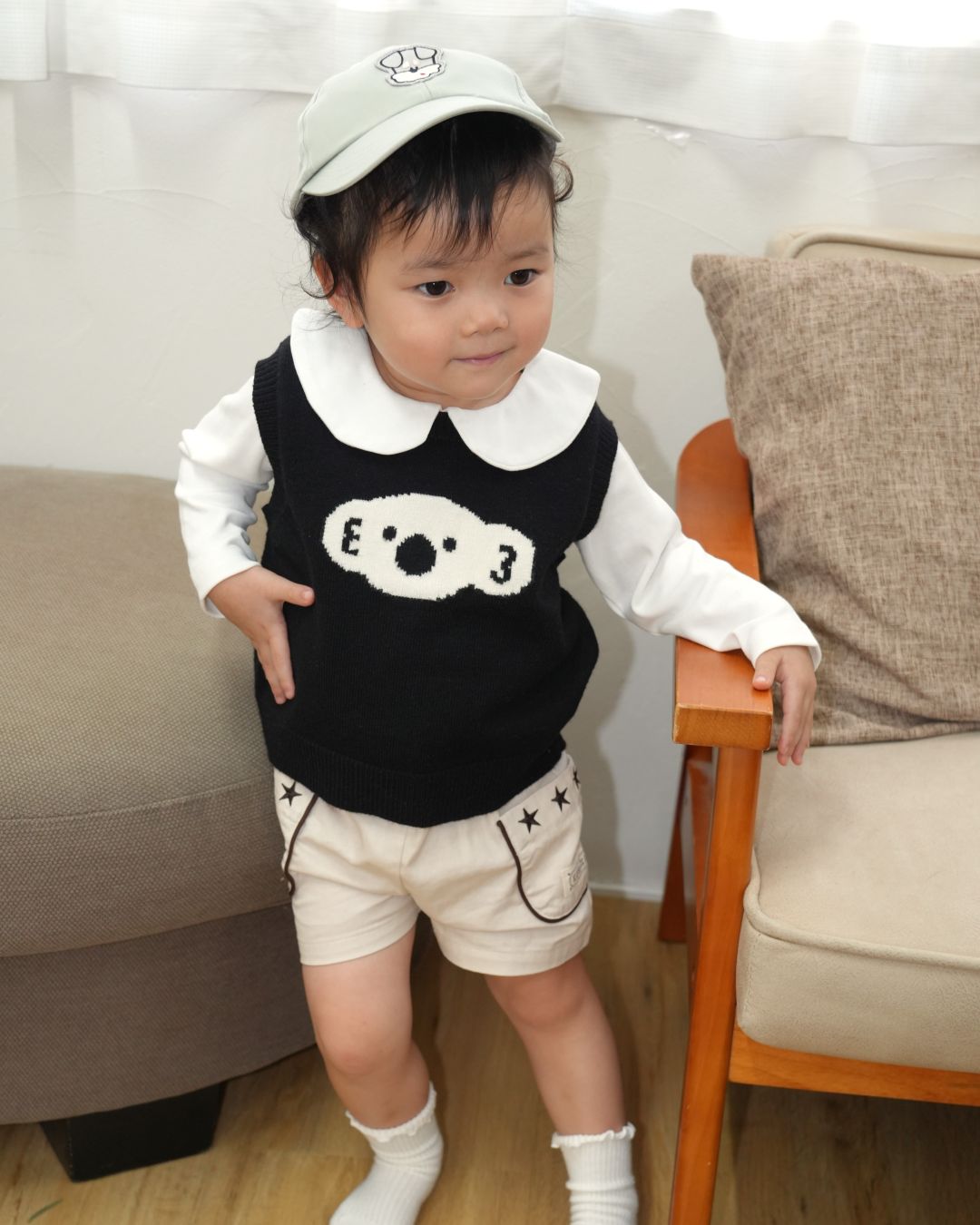 Koala Knit Vest【110323】 (black)