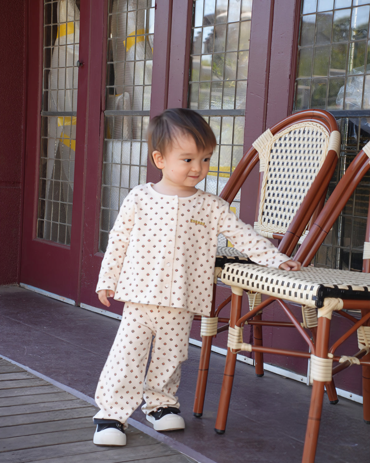 All-Over Print Cardigan【110511】 (ivory)
