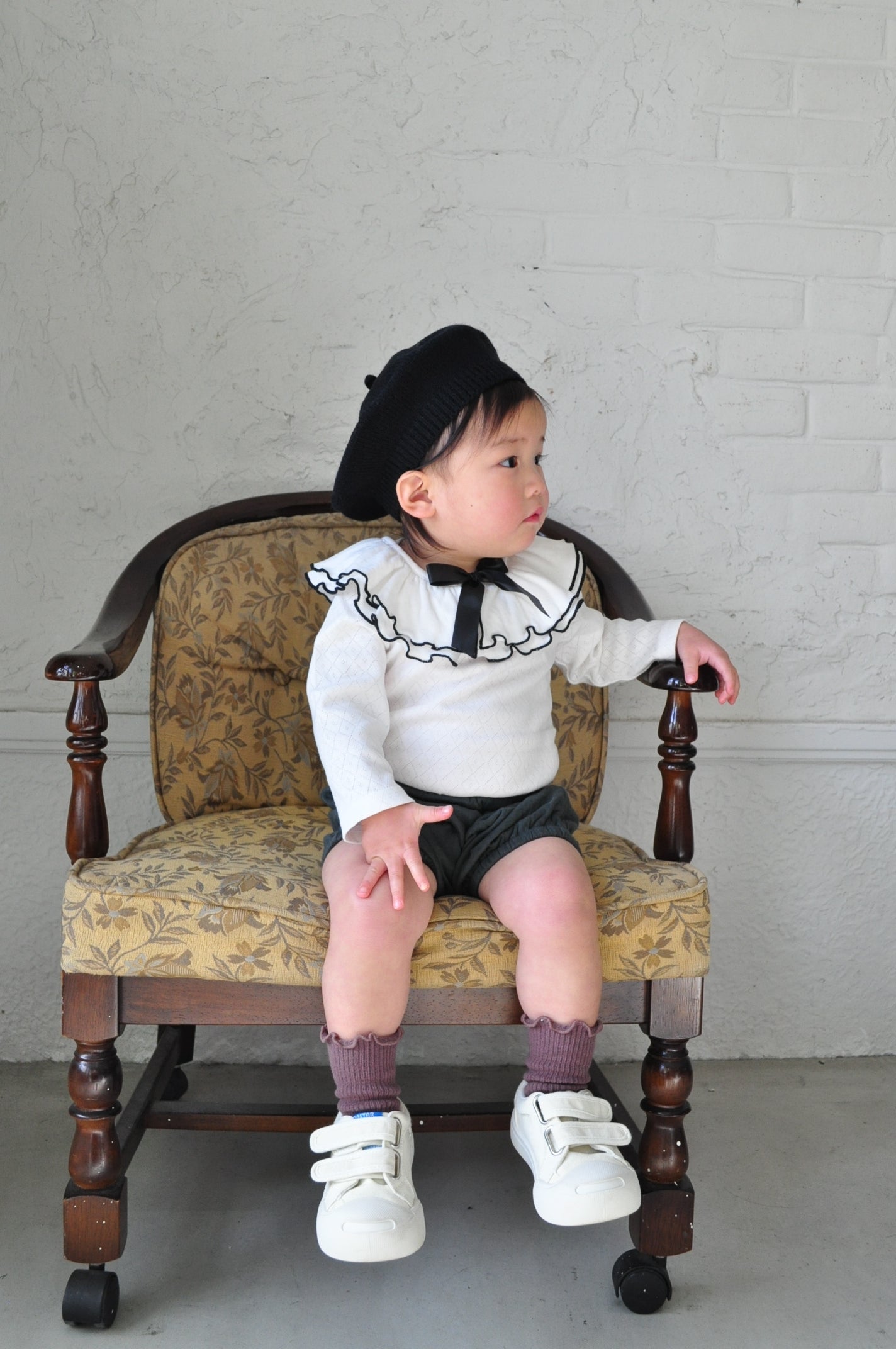 Classical Detachable Collar Pumpkin Pants Two Piece Set【110126】