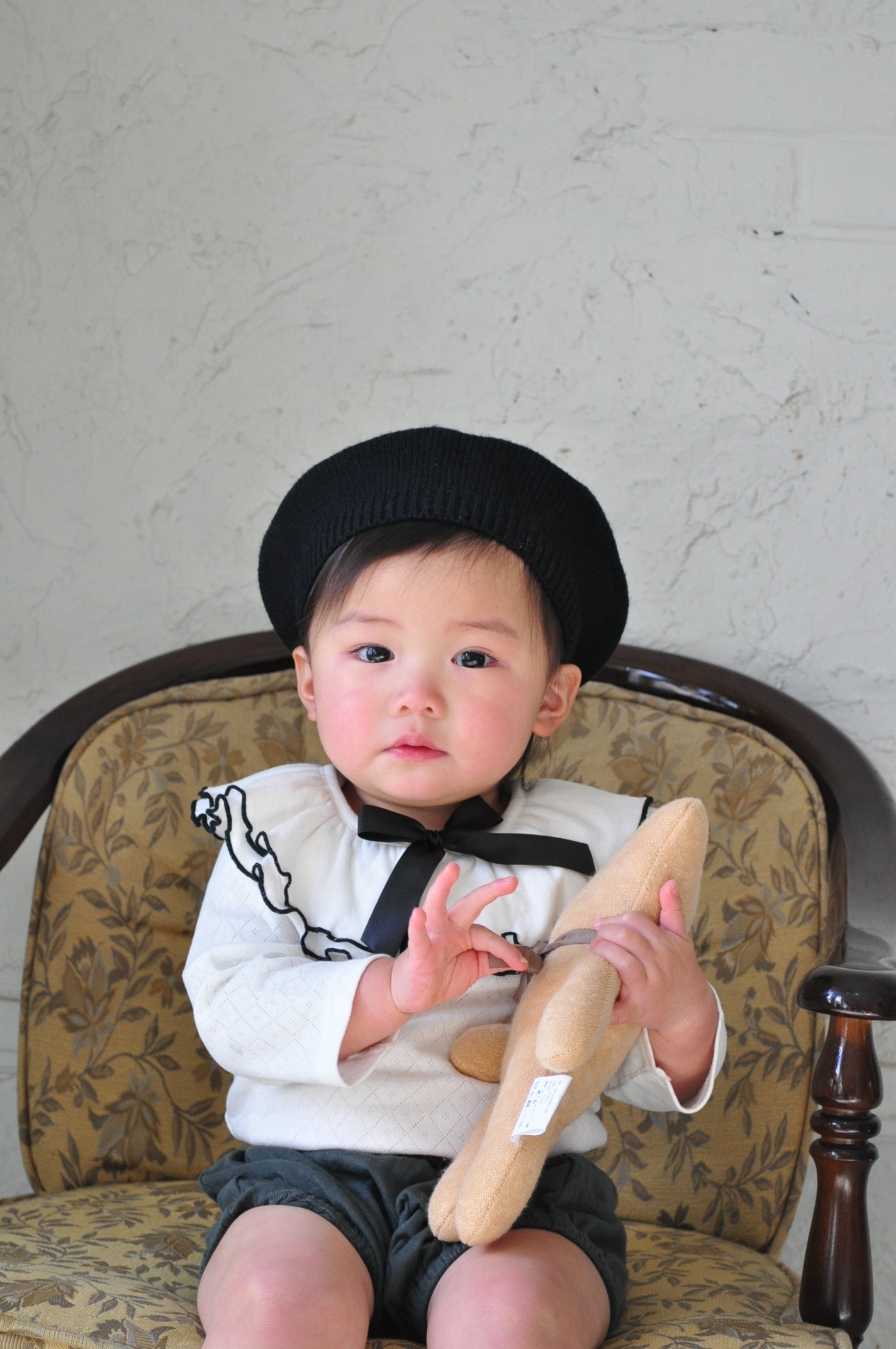 Classical Detachable Collar Pumpkin Pants Two Piece Set【110126】