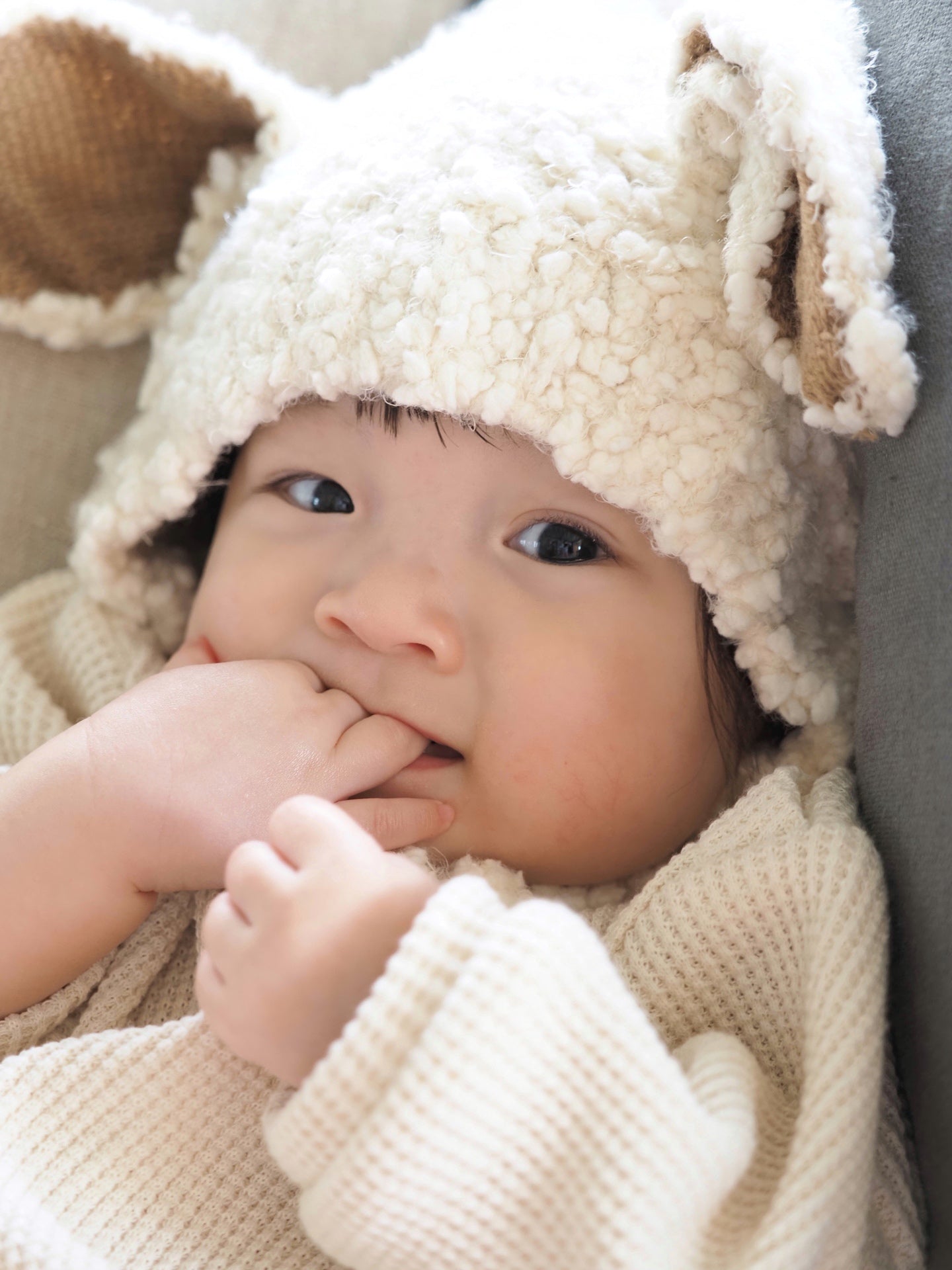 【KOHANA MADE01】waffle rompers -made in Japan-