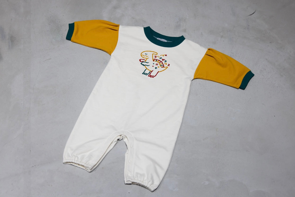 (再販予約)恐竜スウェットカバーオール【110077】