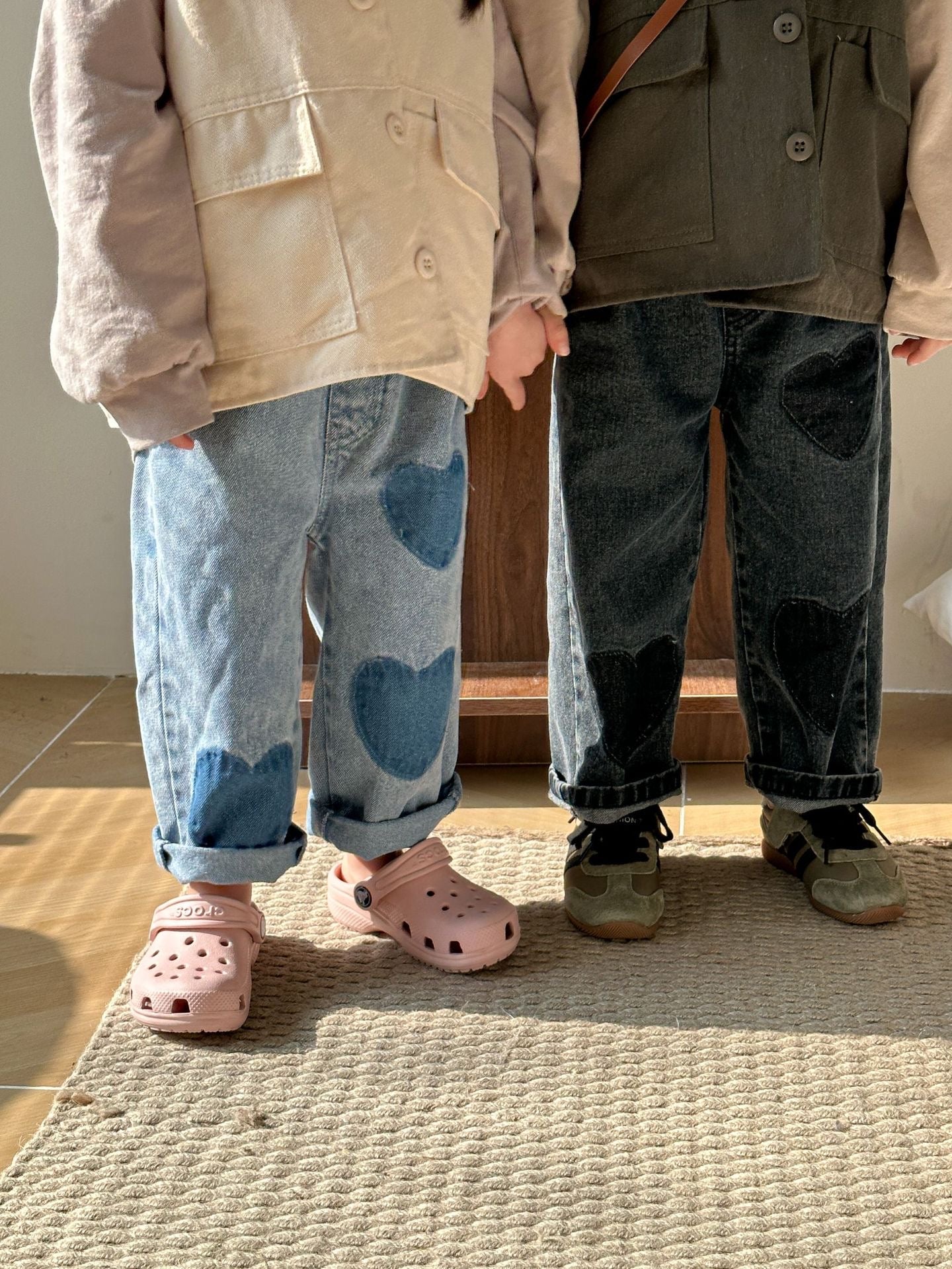 (予約商品)ハートデニムパンツ【K209】