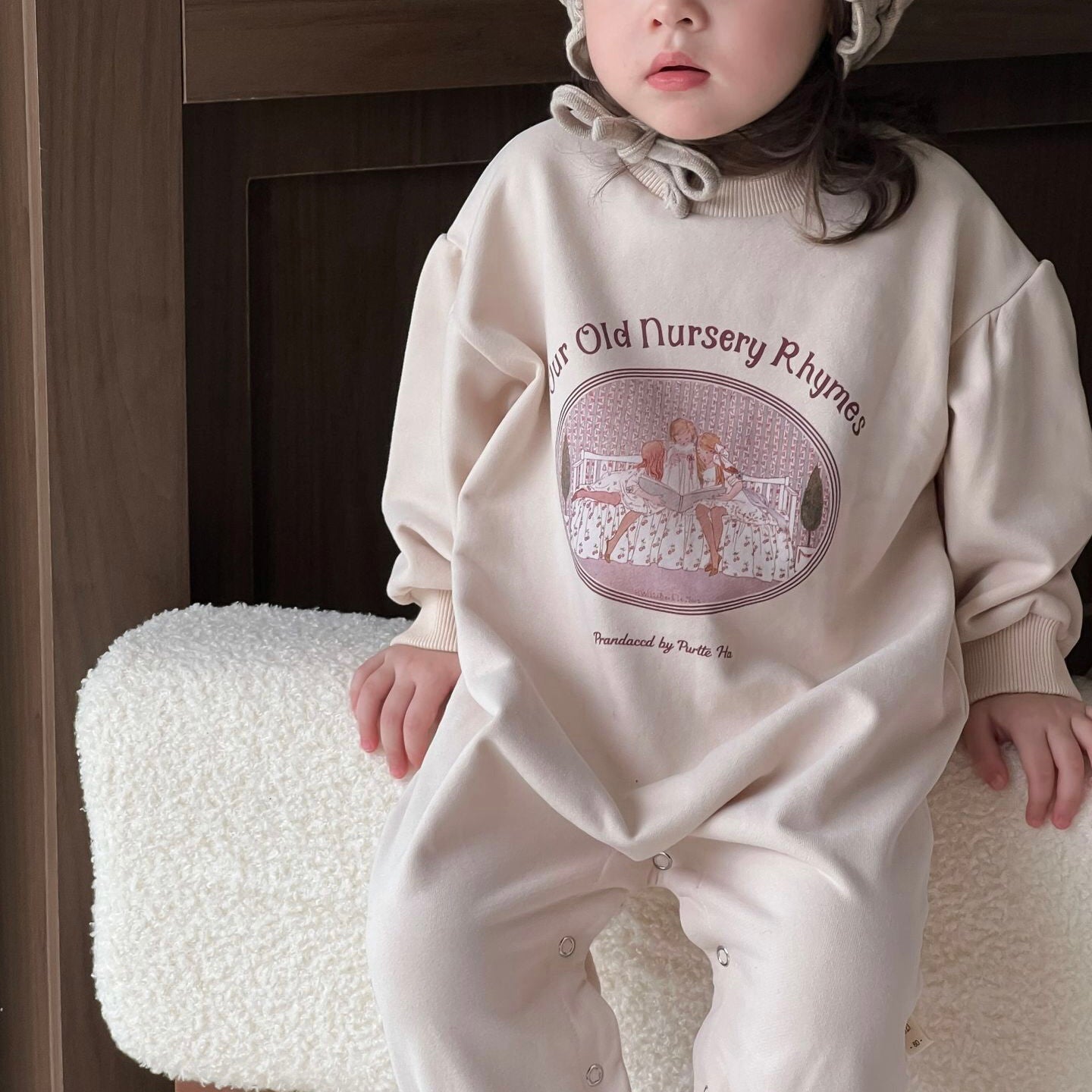 (予約商品)ガーリースウェットロンパース【N3422】