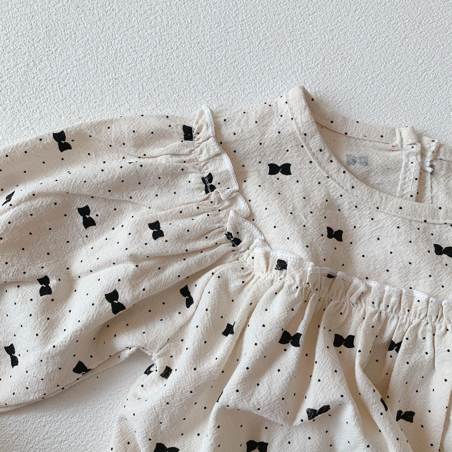 (予約商品)リボンドットセットアップ【N3285】