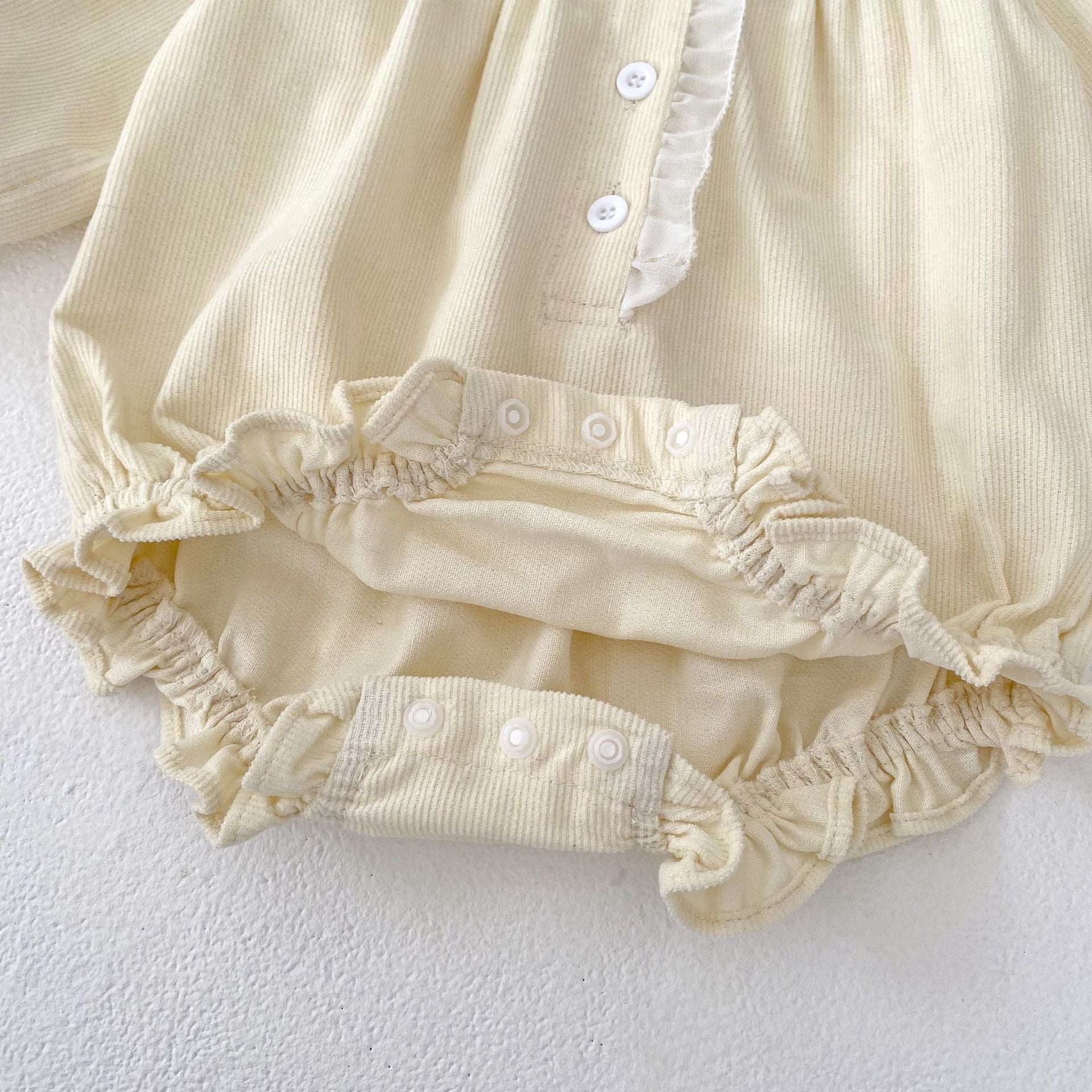 (予約商品)花柄レースデザインロンパース【N3473】