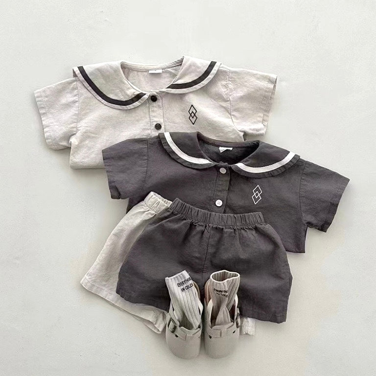 モノトーンセーラー襟セットアップ【N3330】