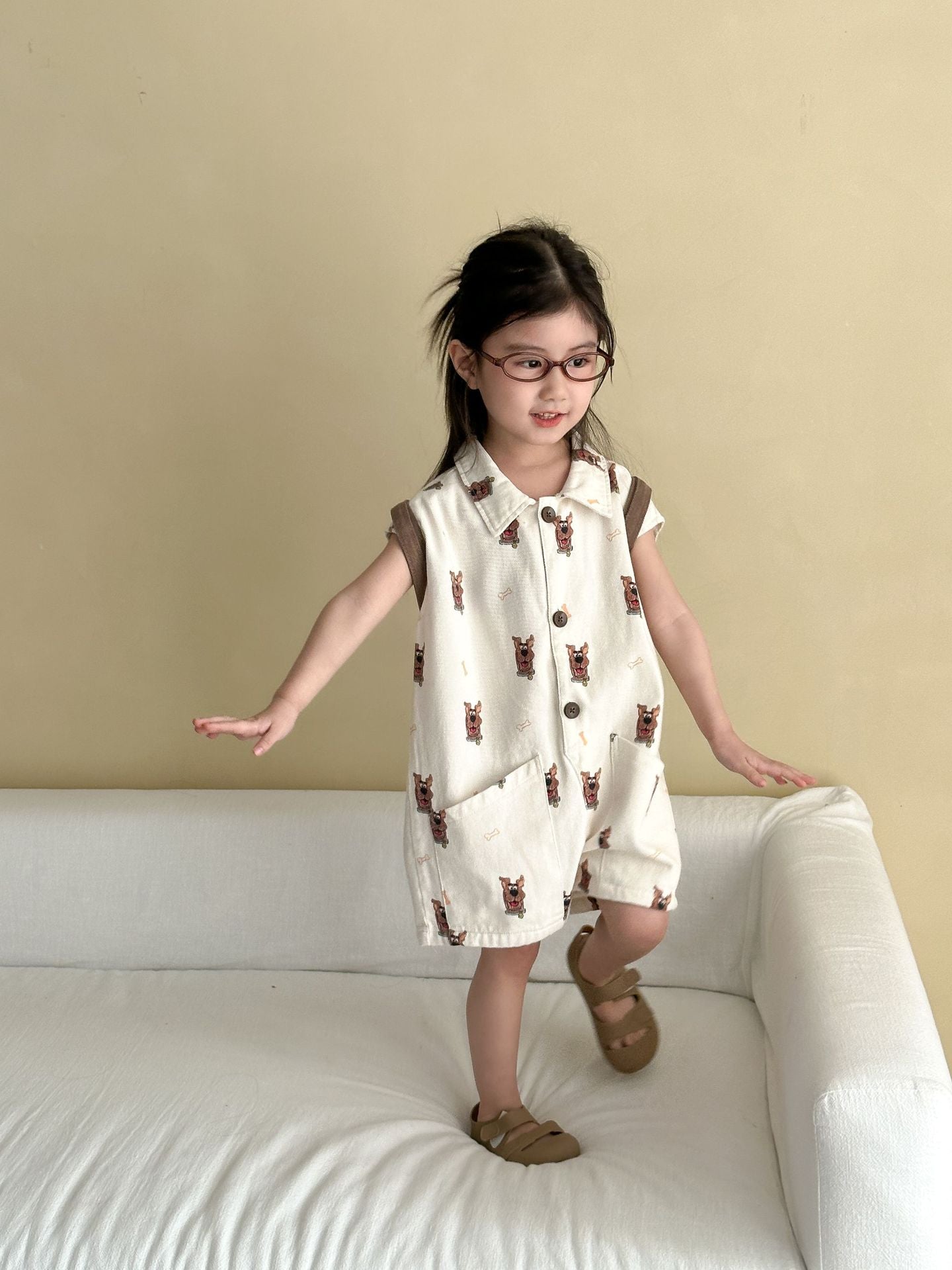 クッキーわんわんジャンプスーツ【K253】