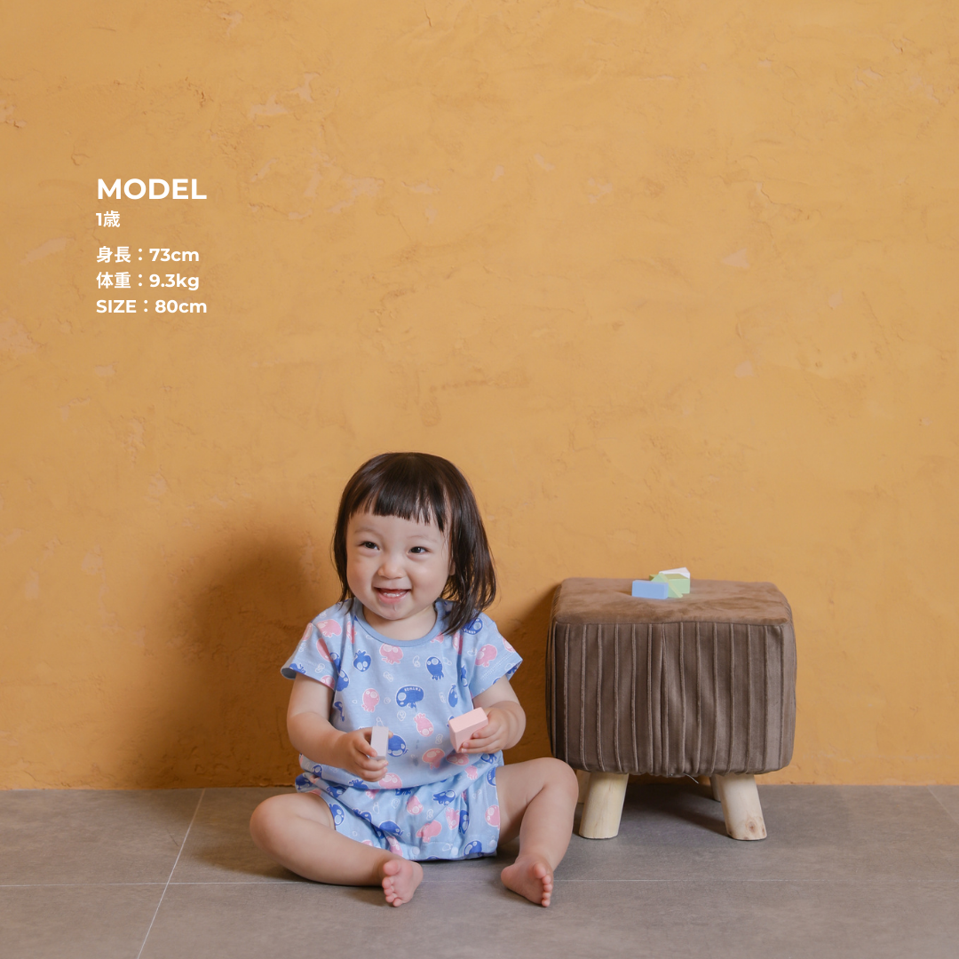 【KOHANA ANIMAL04】jellyfish rompers-organic-