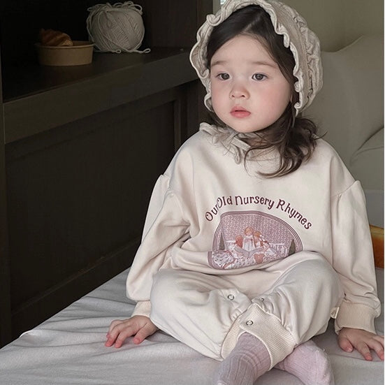 (予約商品)ガーリースウェットロンパース【N3422】