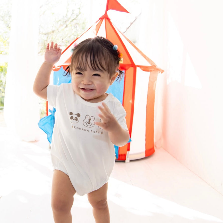 3匹のどうぶつさんロンパース【110062】