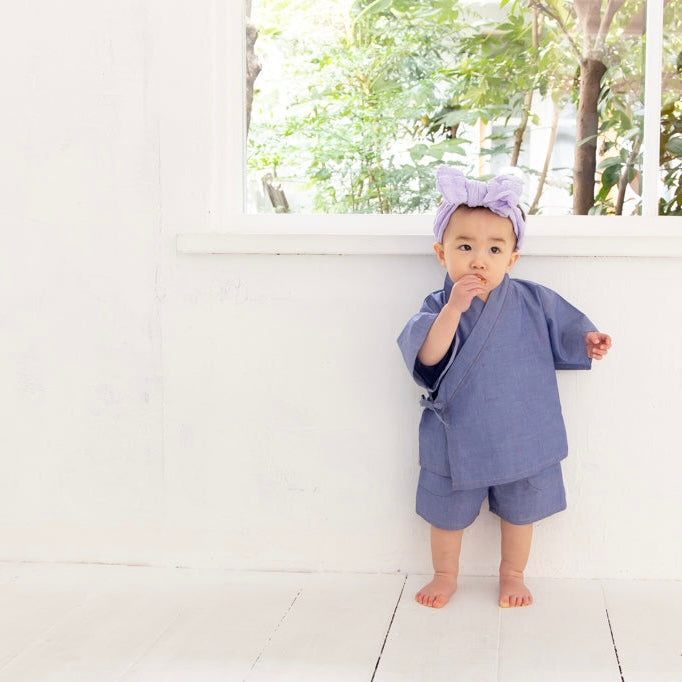 アニマル花火ダンガリー甚平【110058】