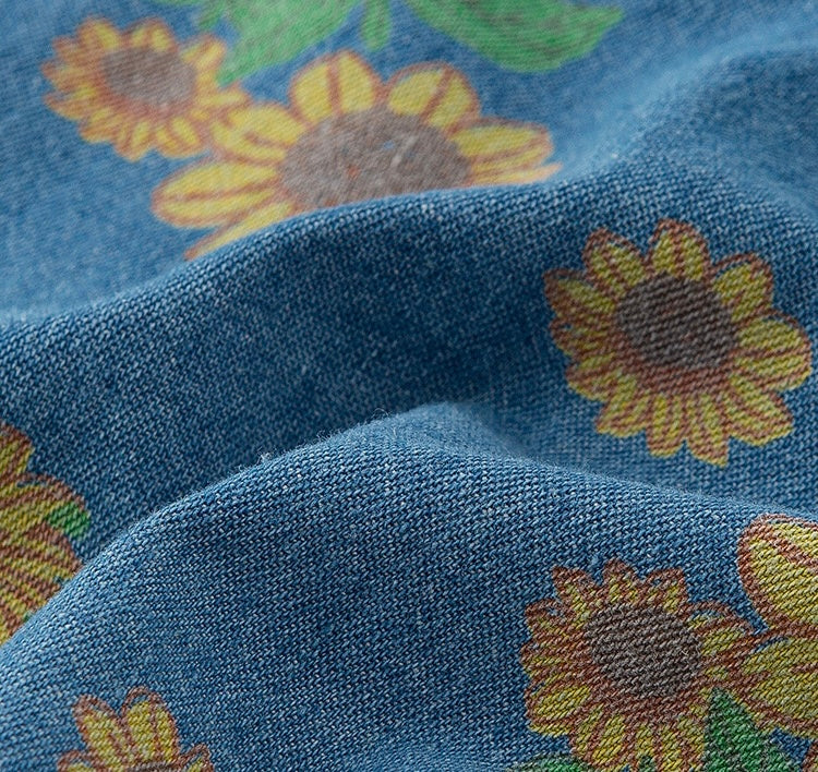 ひまわりデニムセットアップ【K168】