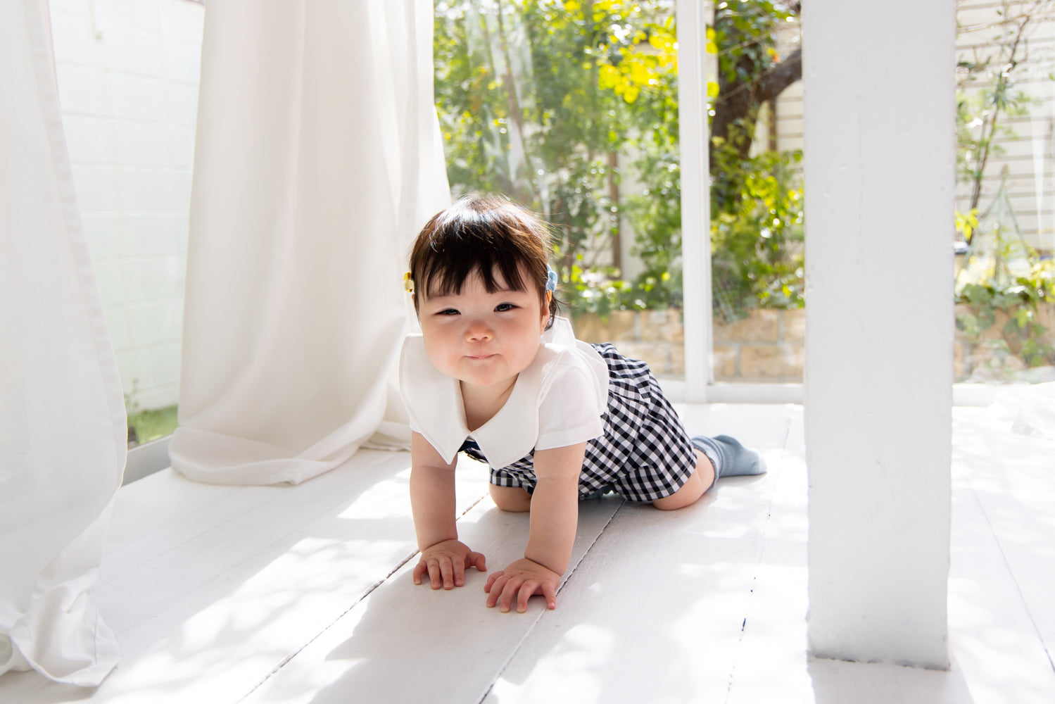 半袖蝶ネクタイカラーシャツ【110071】