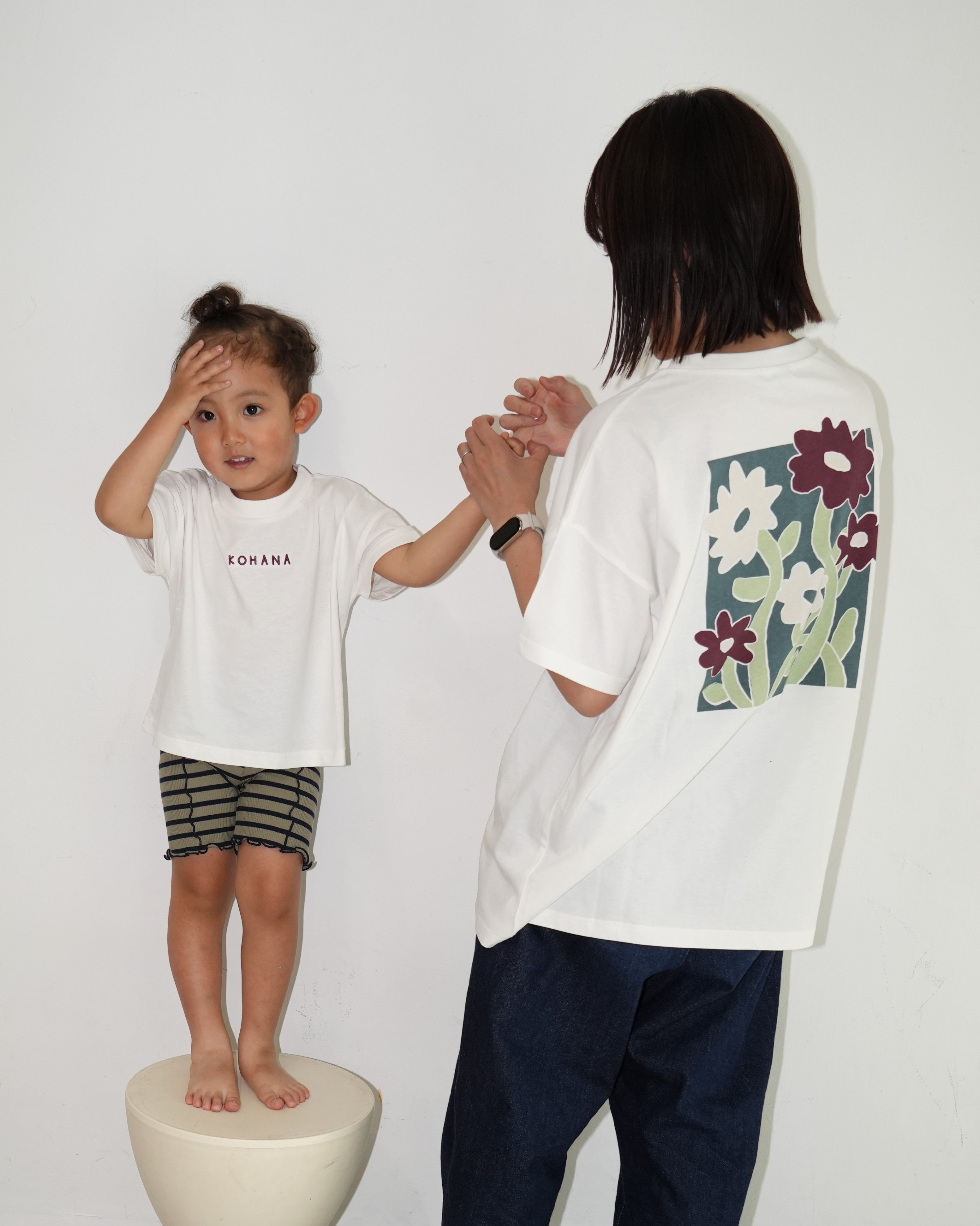Floral Design Short Sleeve T-Shirt【150026】(子ども用)
