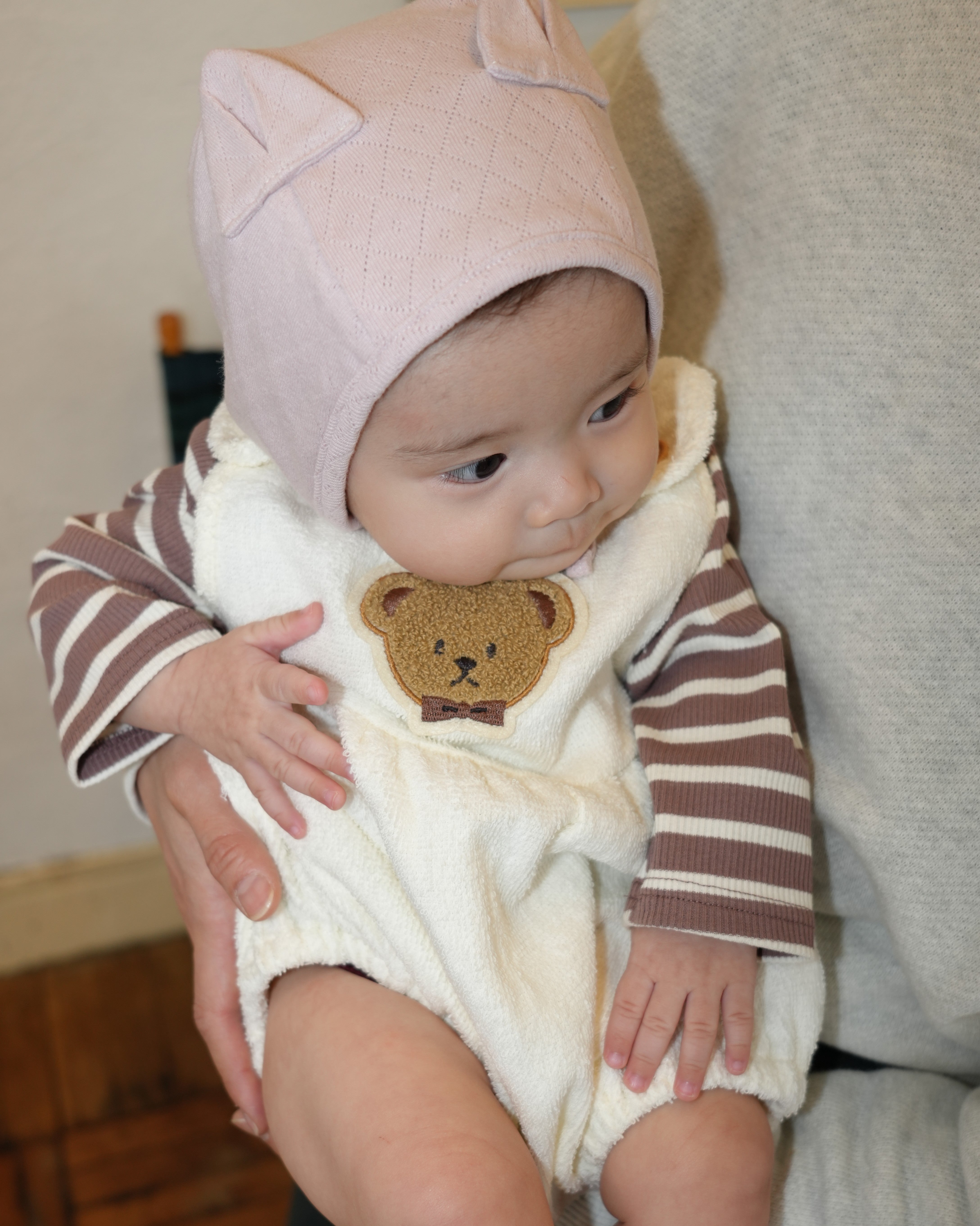 Bear Pile Salopette【150007】(ivory)