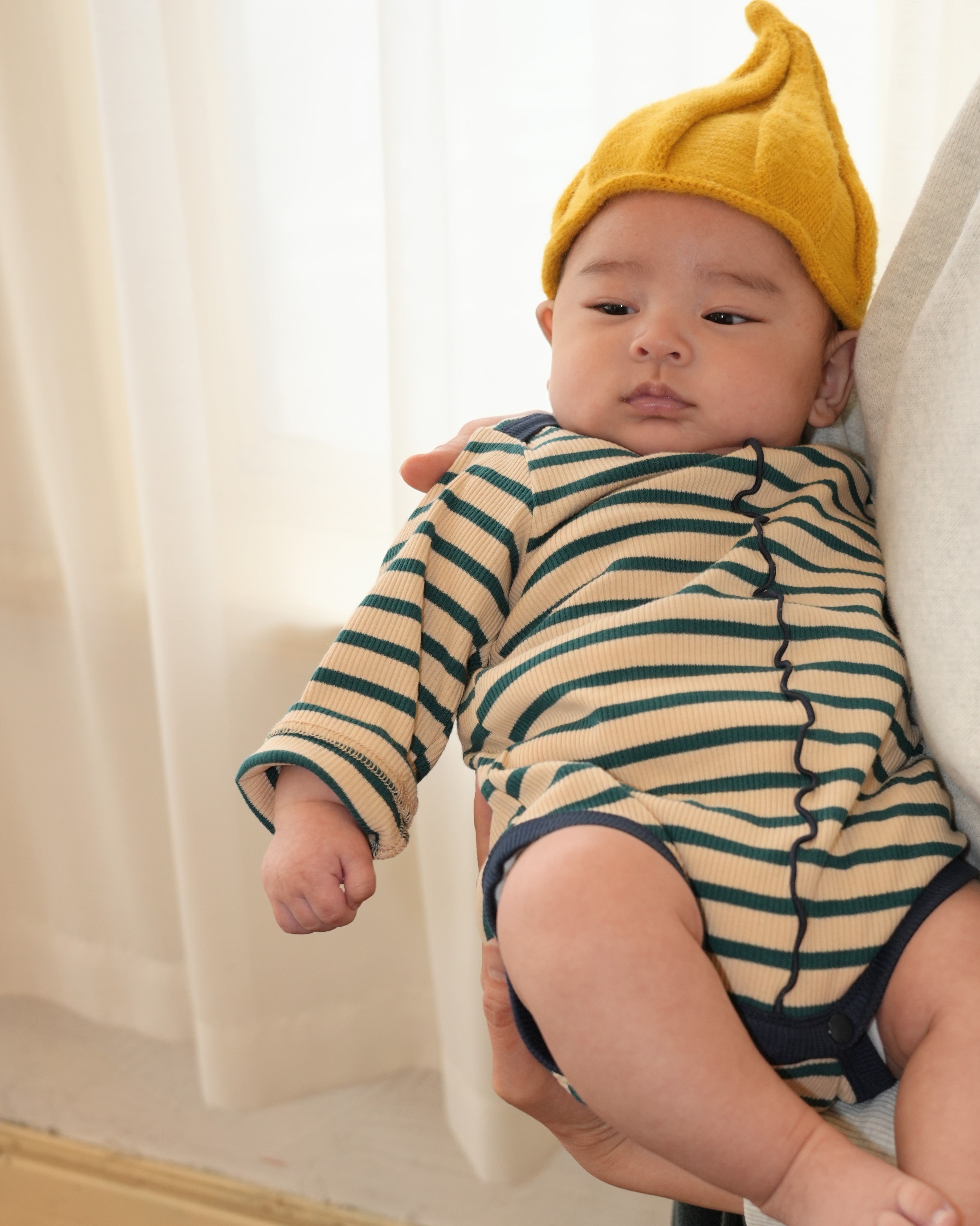 Striped Merrow Rompers【110204】(green)