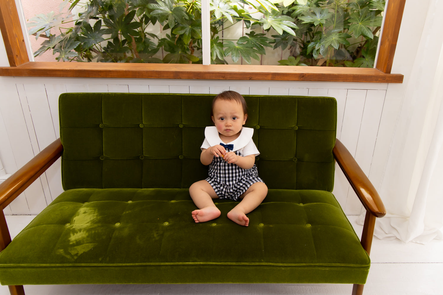 半袖蝶ネクタイカラーシャツ【110071】