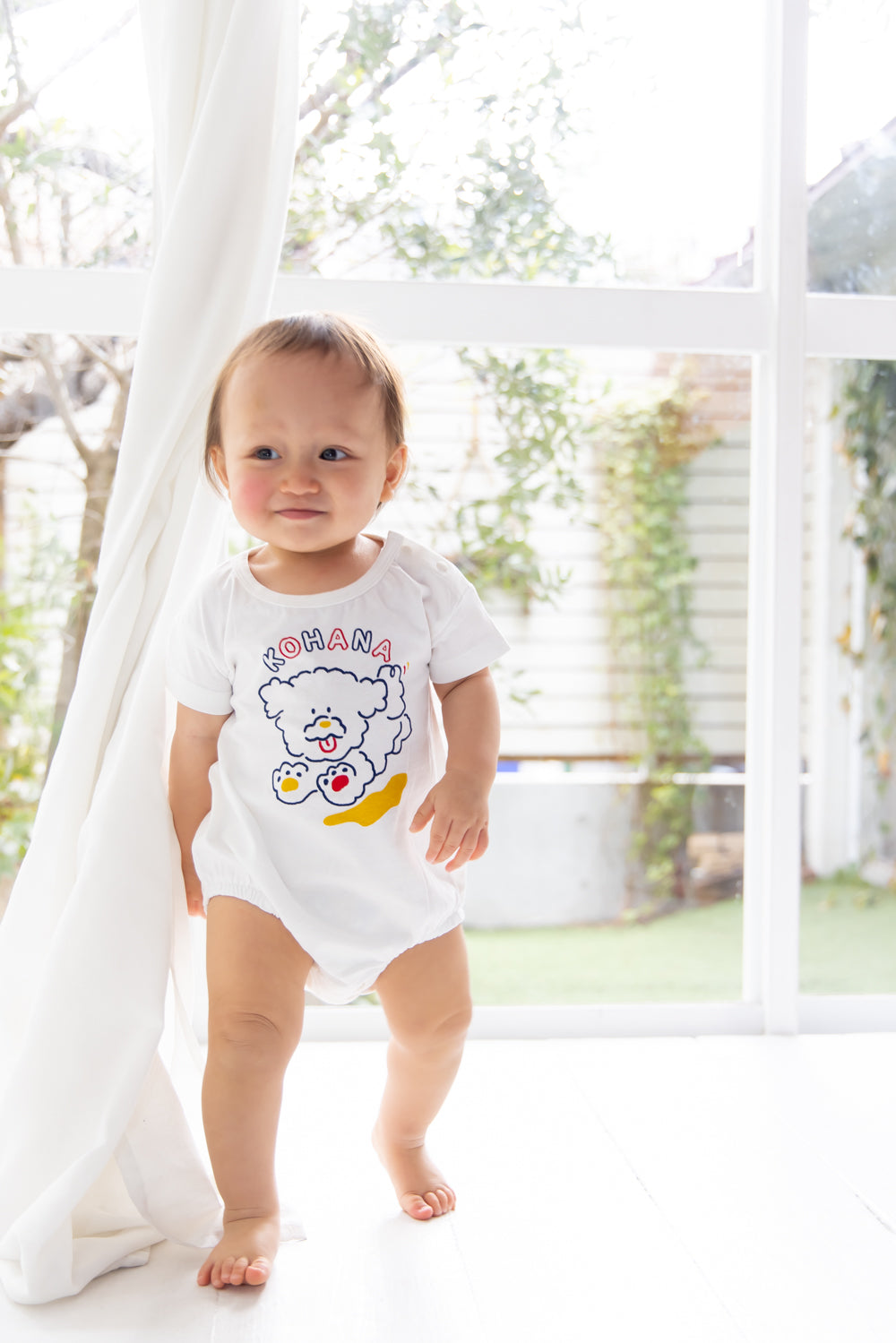 おさんぽわんわんロンパース【110063】