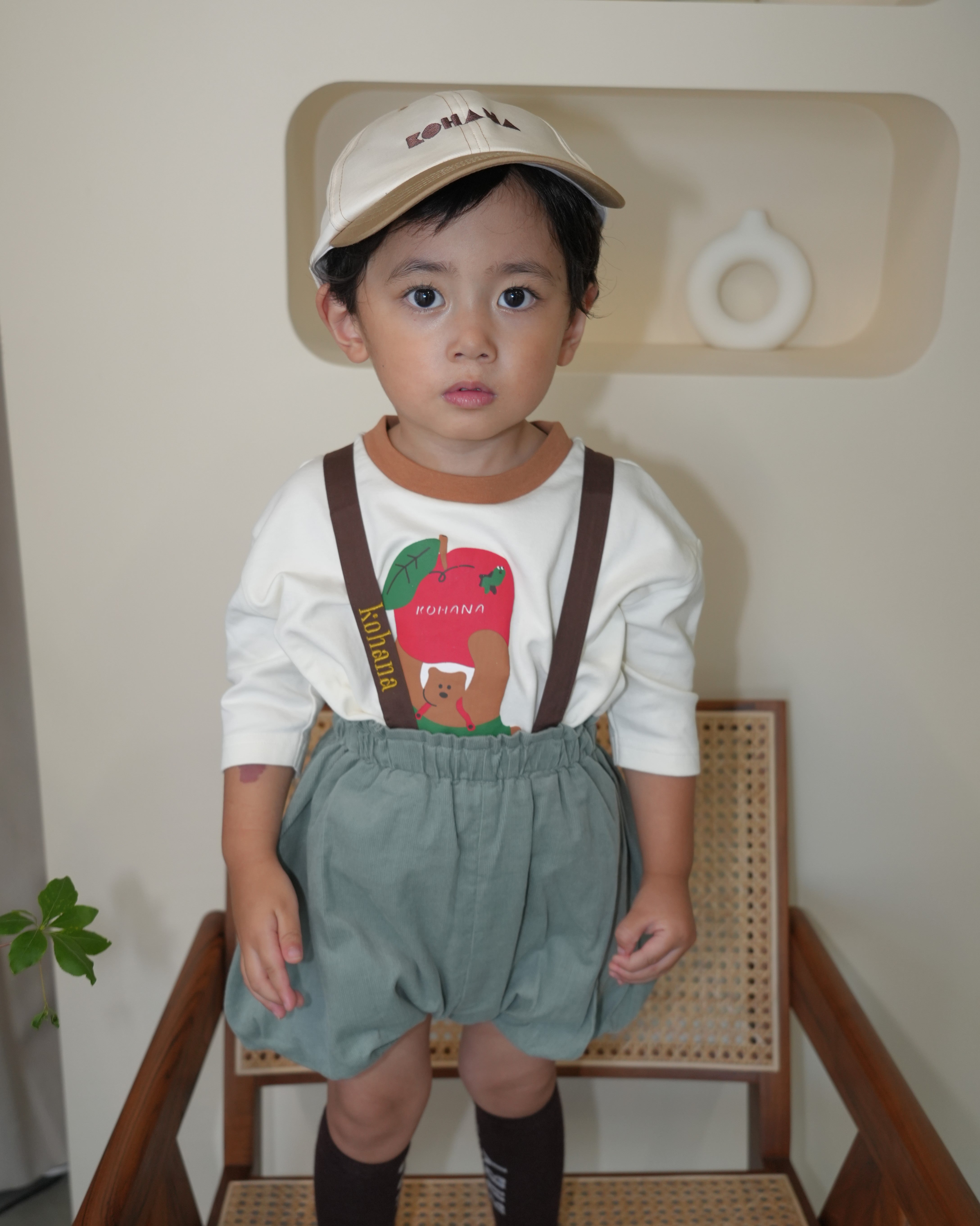 Shirt Cord Balloon Salopette【110414】 (green)
