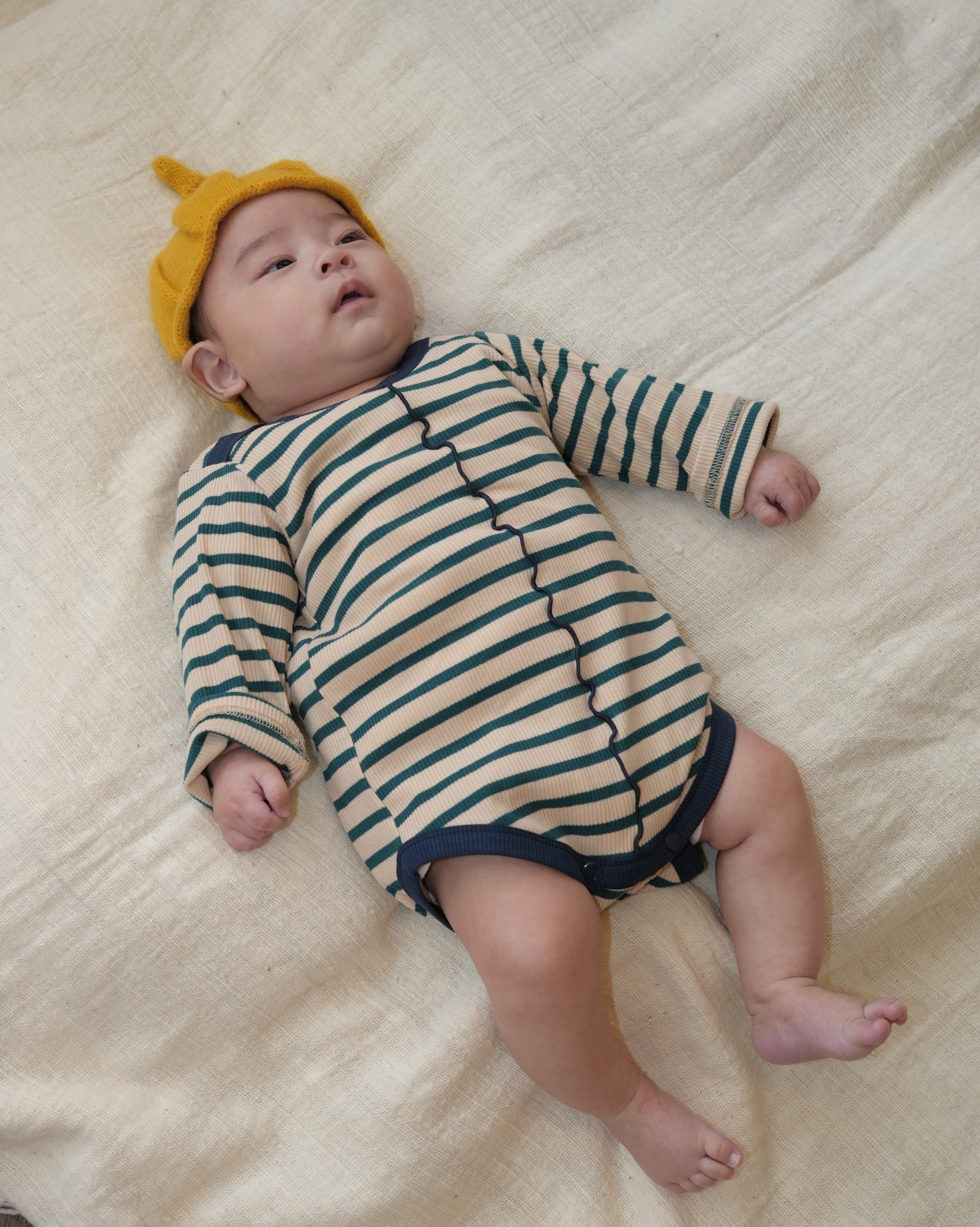 ボーダーロンパース【110204】(green)