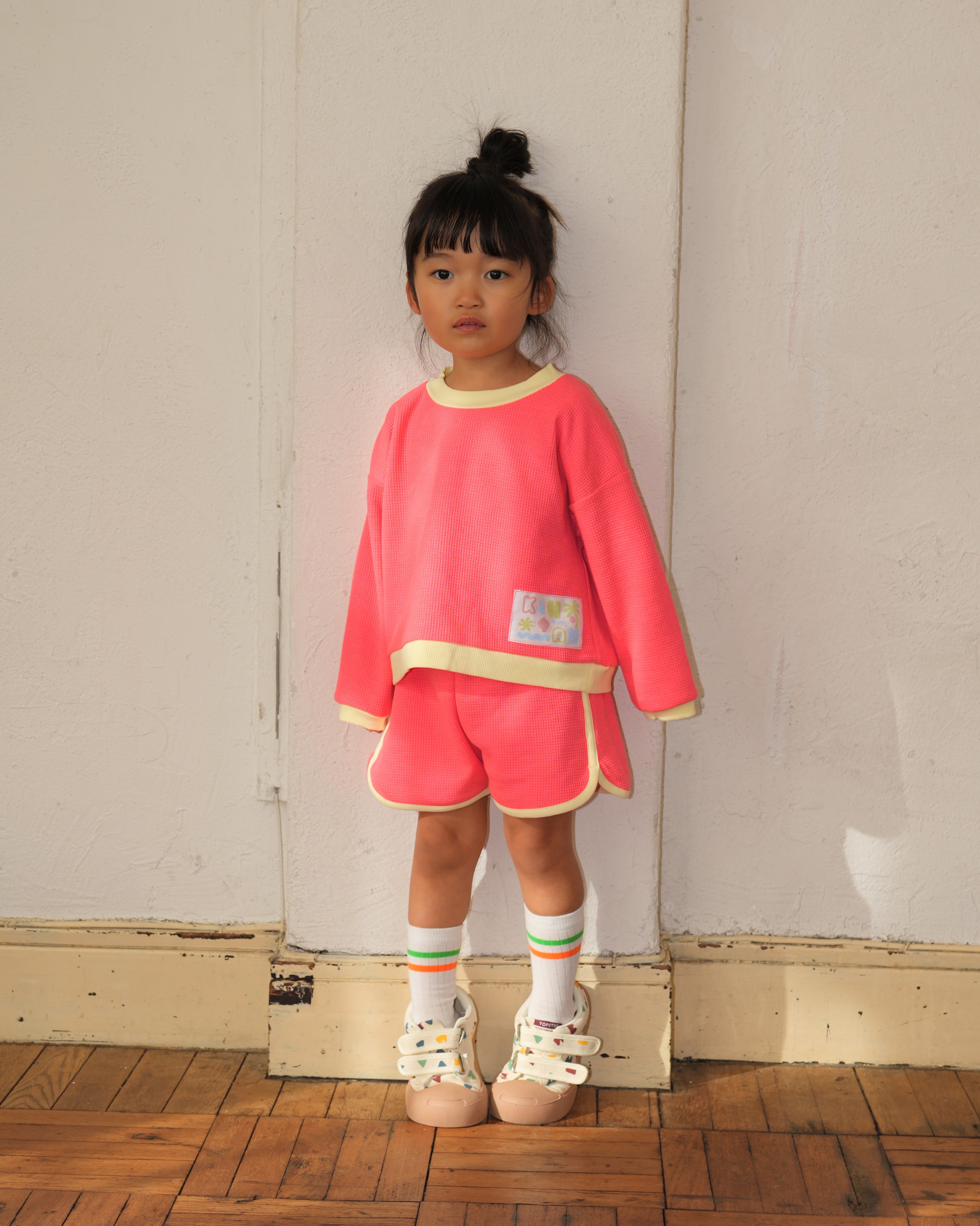 Neon Color Sweatshirt【110200】(orange)