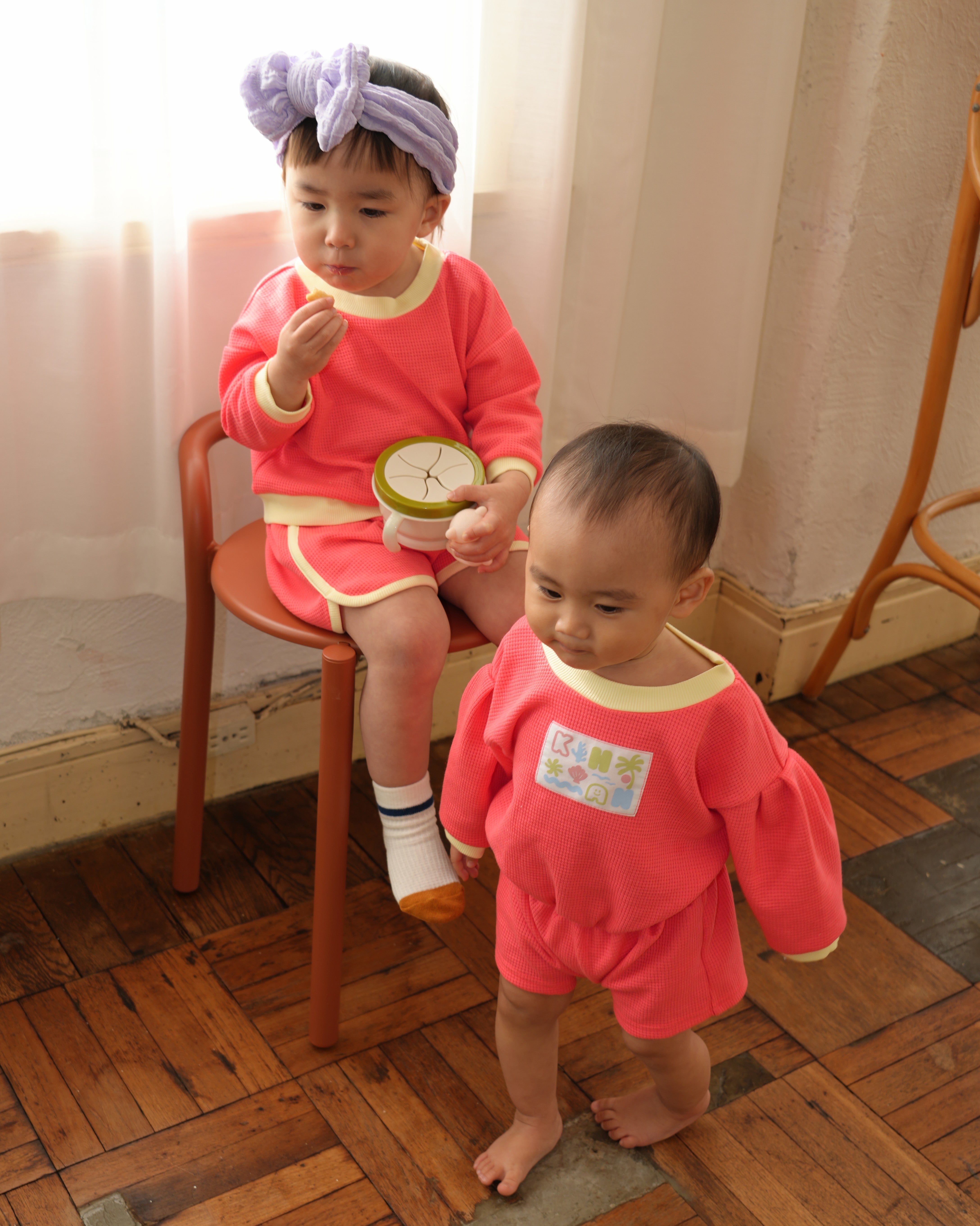 Neon Color Rompers【110202】(orange)