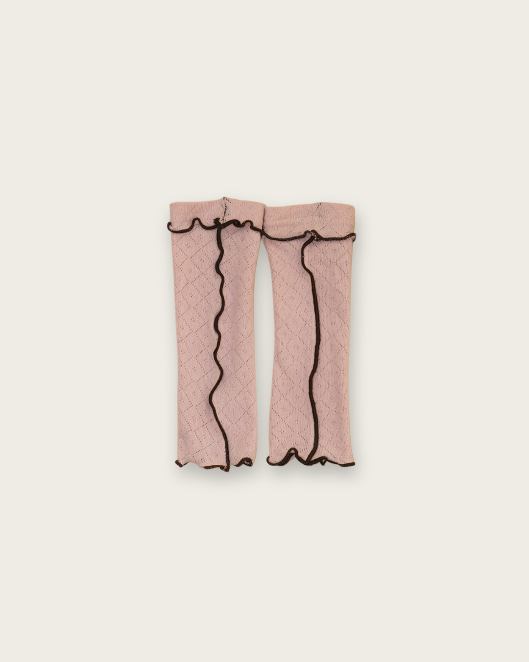 Eyelet Rib Leg Warmers【110216】 (pink)