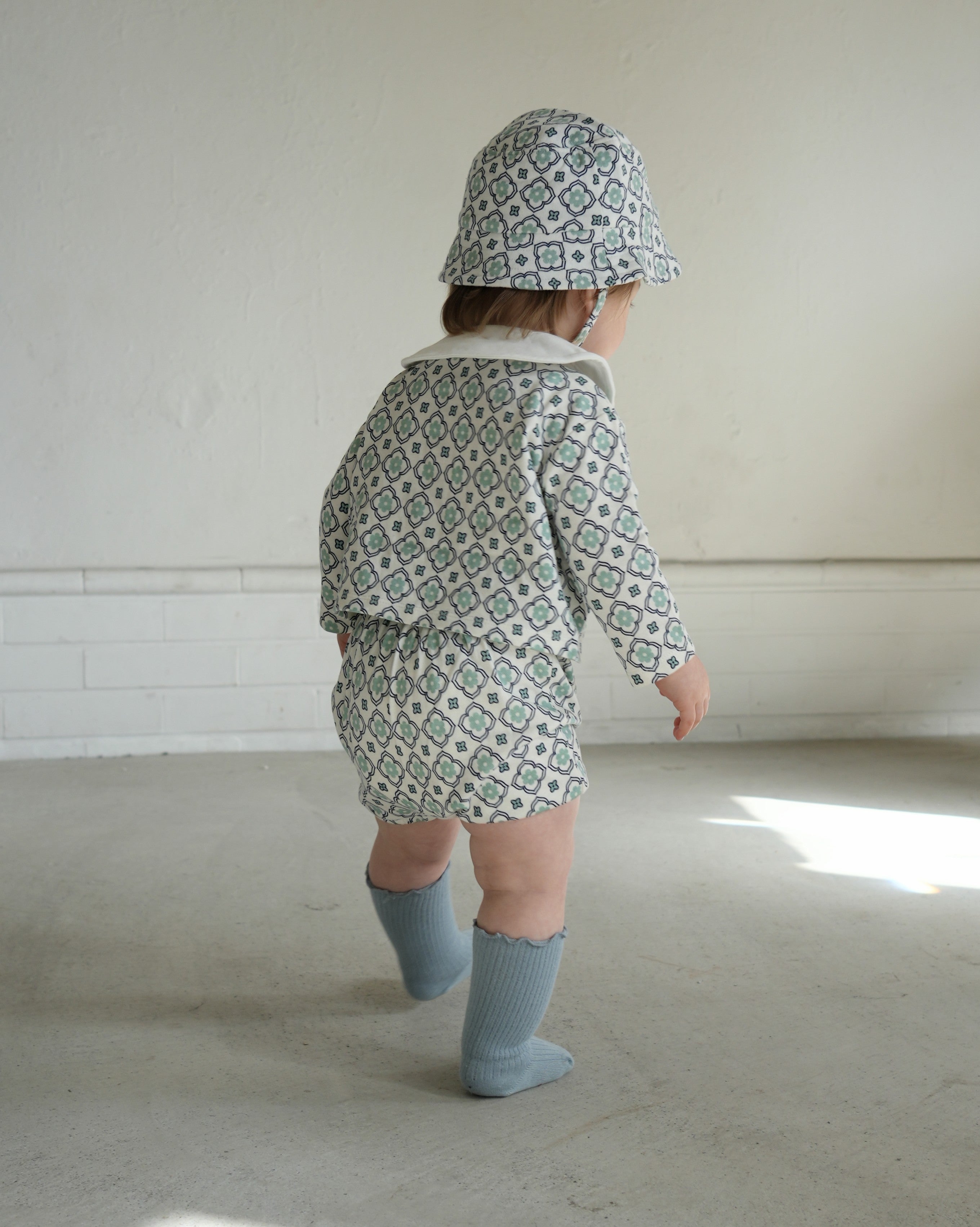 Vintage Tile Pattern Bucket Hat【110115】