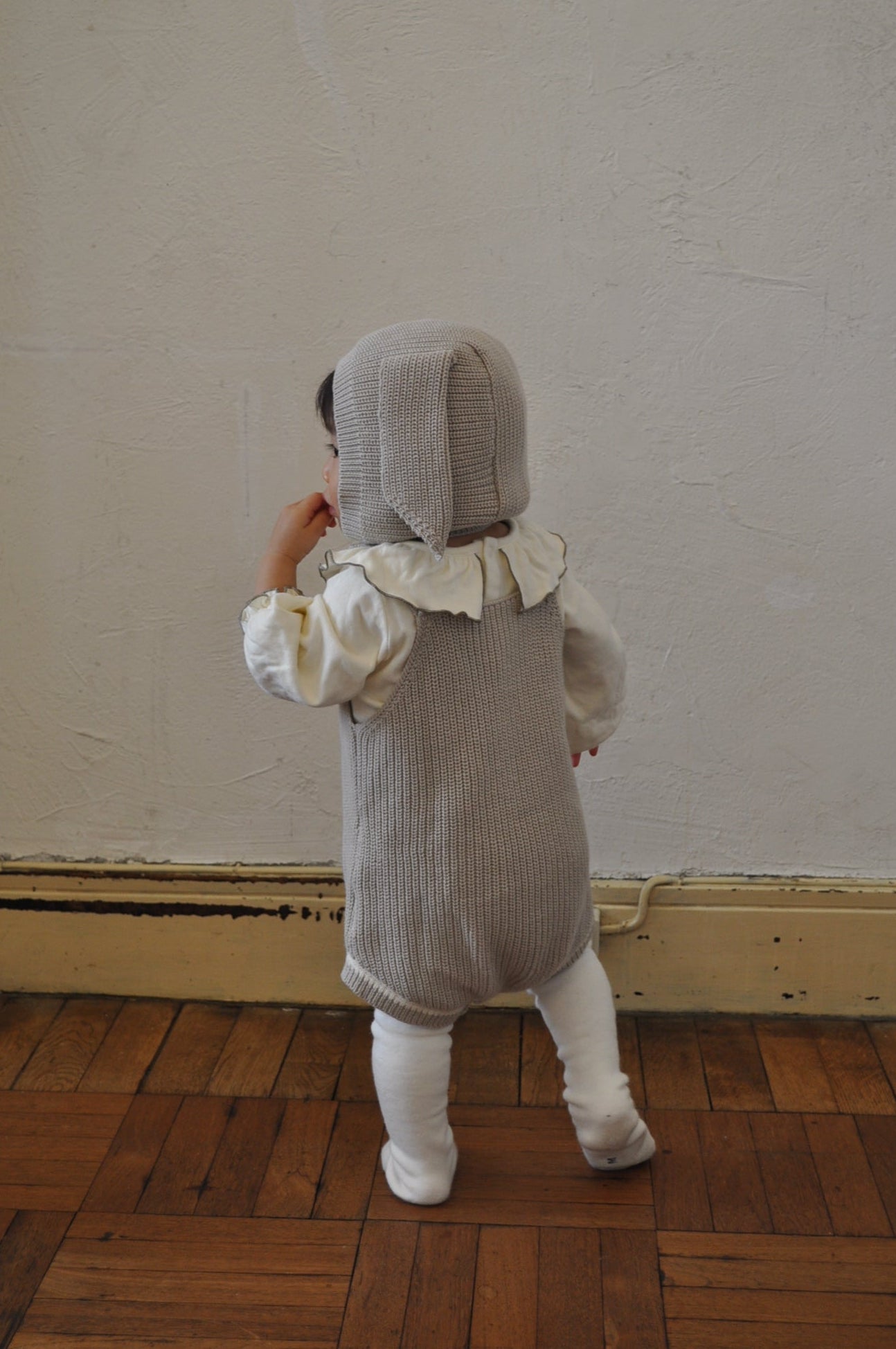 Rabbit Knit Three Piece(gray)