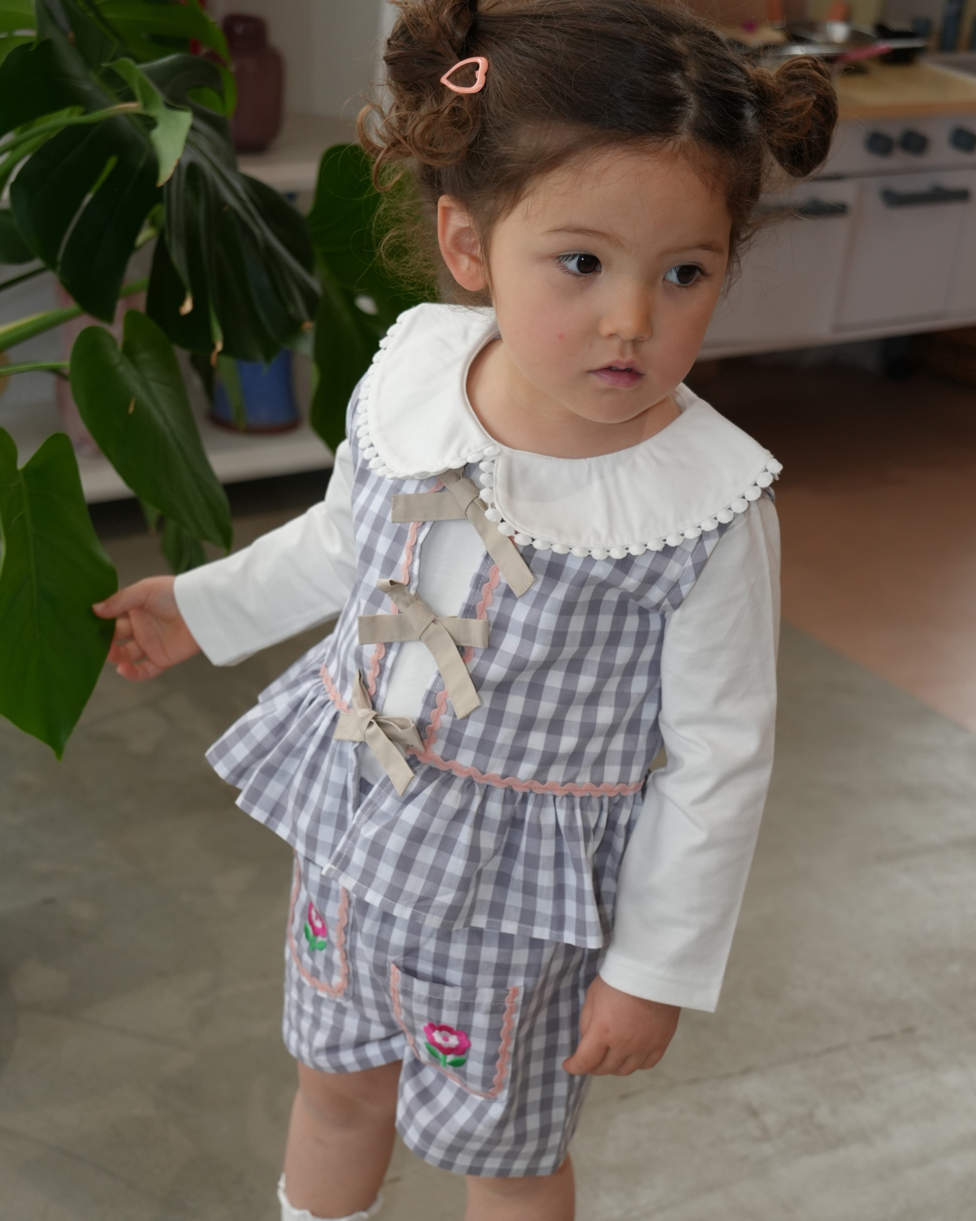 Round Collar Lace Shirt【110133】