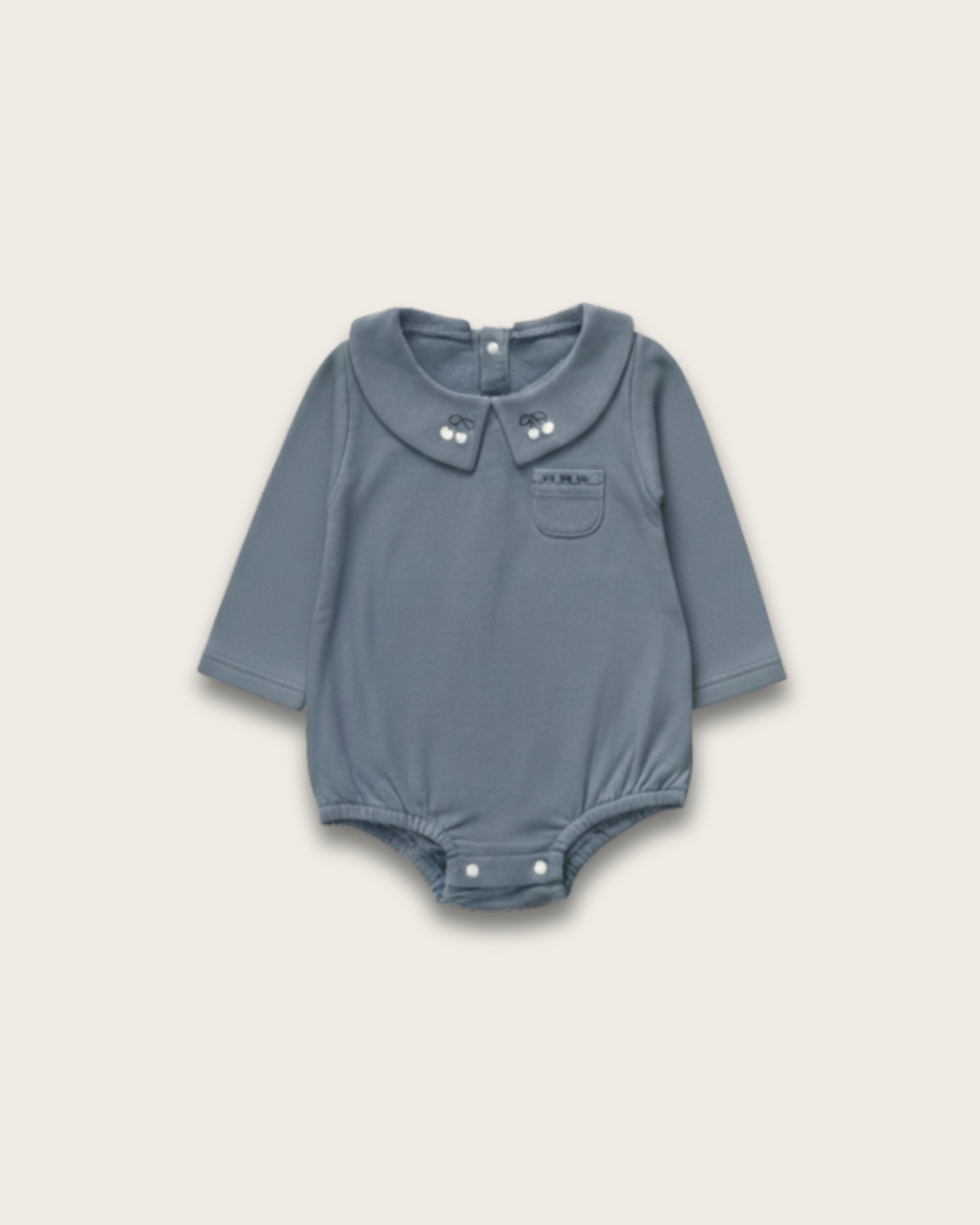 Design Collar Rompers【110121】(blue)