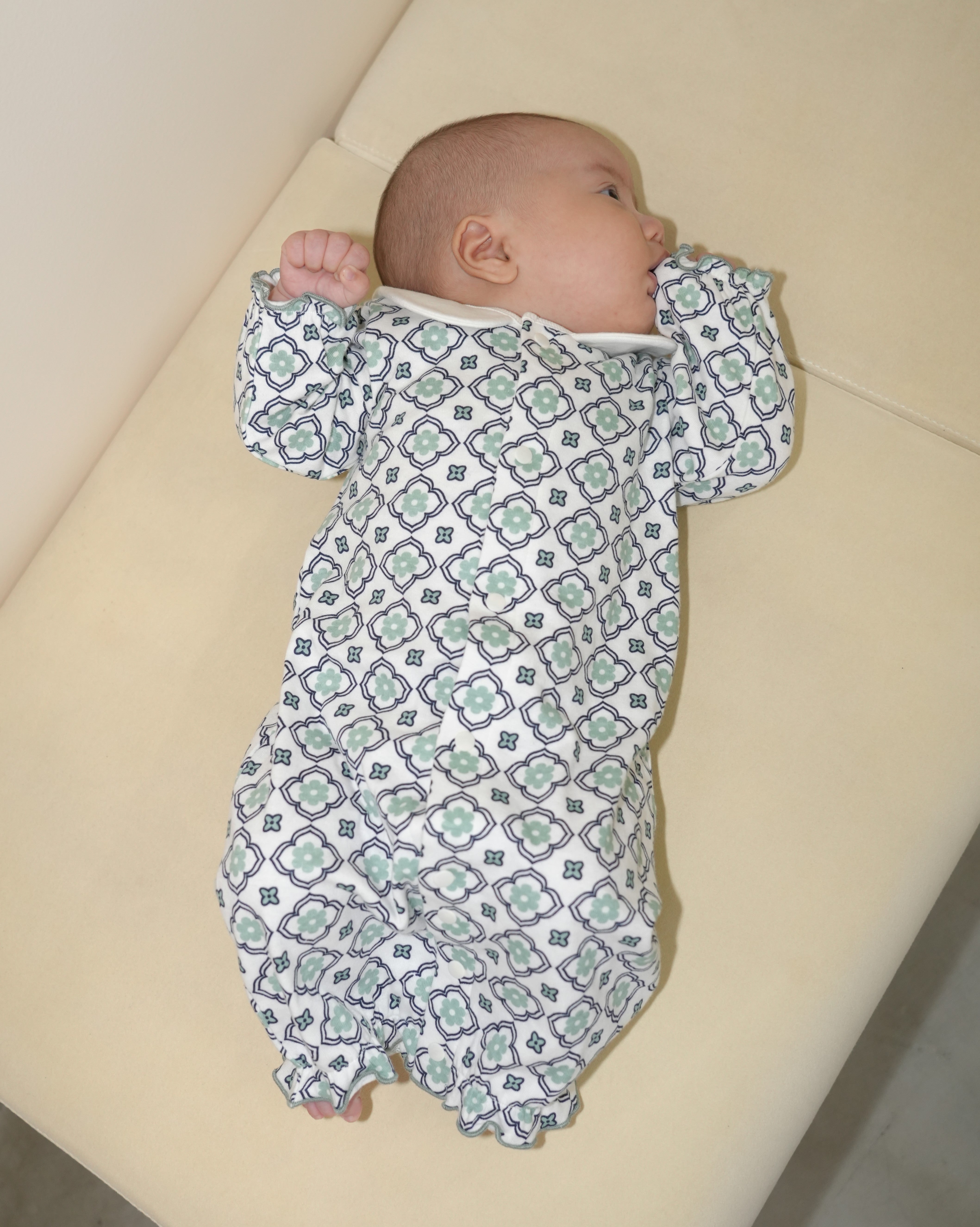 Vintage Tile Pattern Two Way All【110110】 (green)