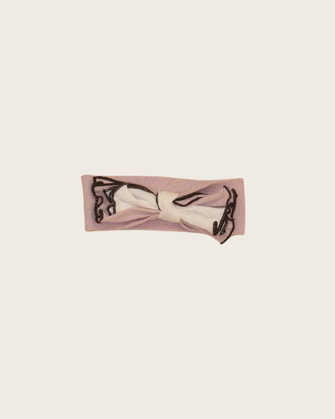 Eyelet Rib Hair Band【110128】 (pink)