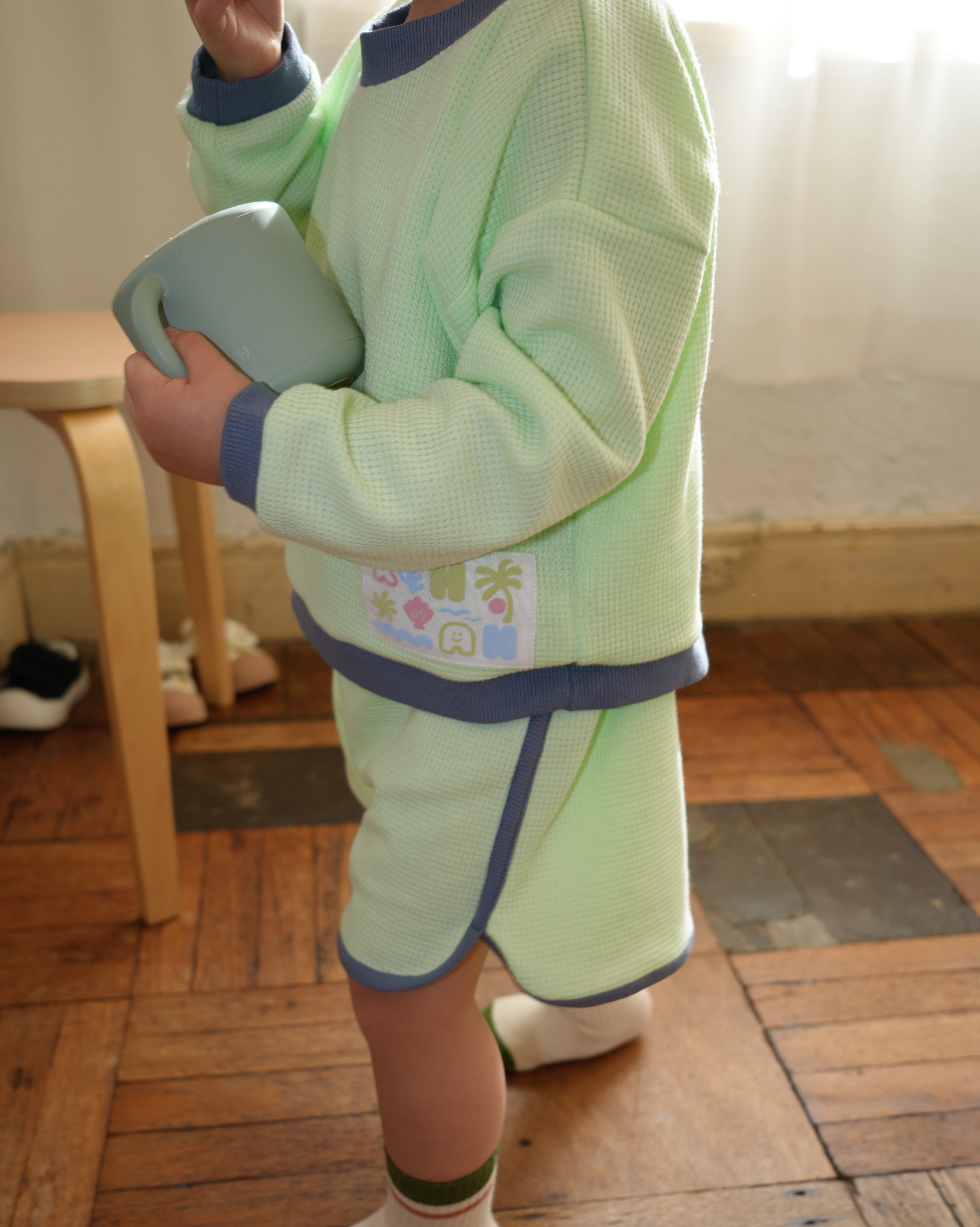 Neon Color Sweatshirt【110200】(green)