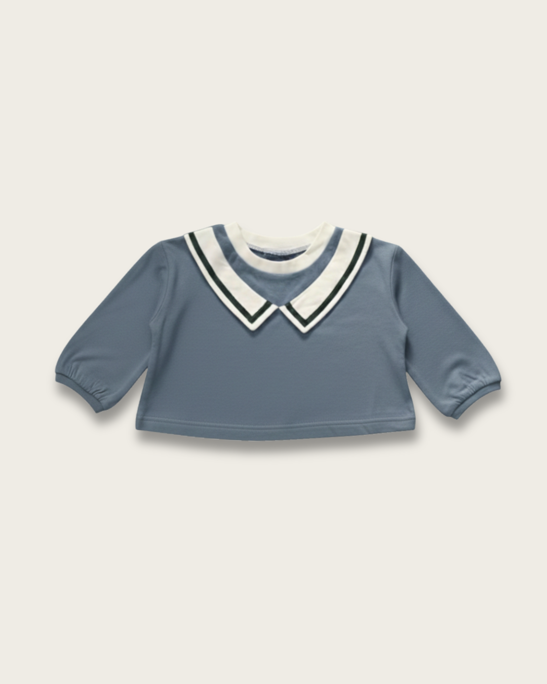 Sailor Collar Volume Sleeve Top【110124】(blue)