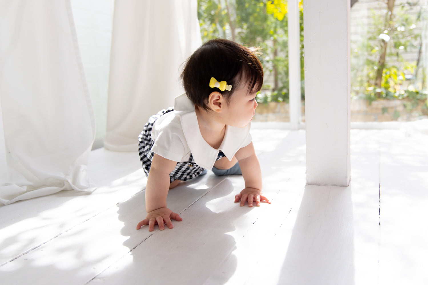 半袖蝶ネクタイカラーシャツ【110071】