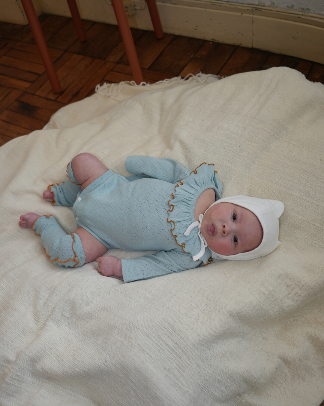 Eyelet Rib Leg Warmers【110216】 (green)