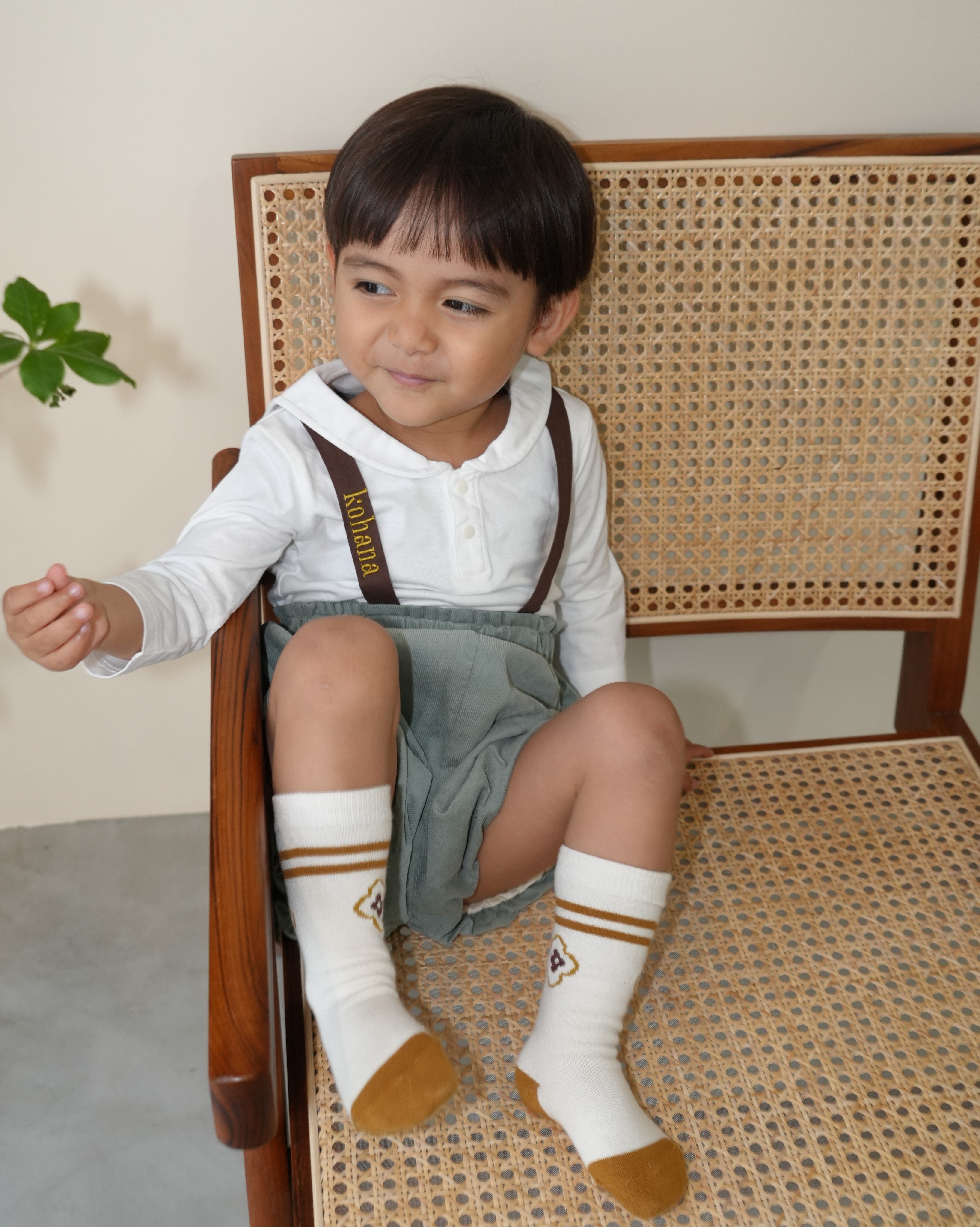 Shirt Cord Balloon Salopette【110414】 (green)