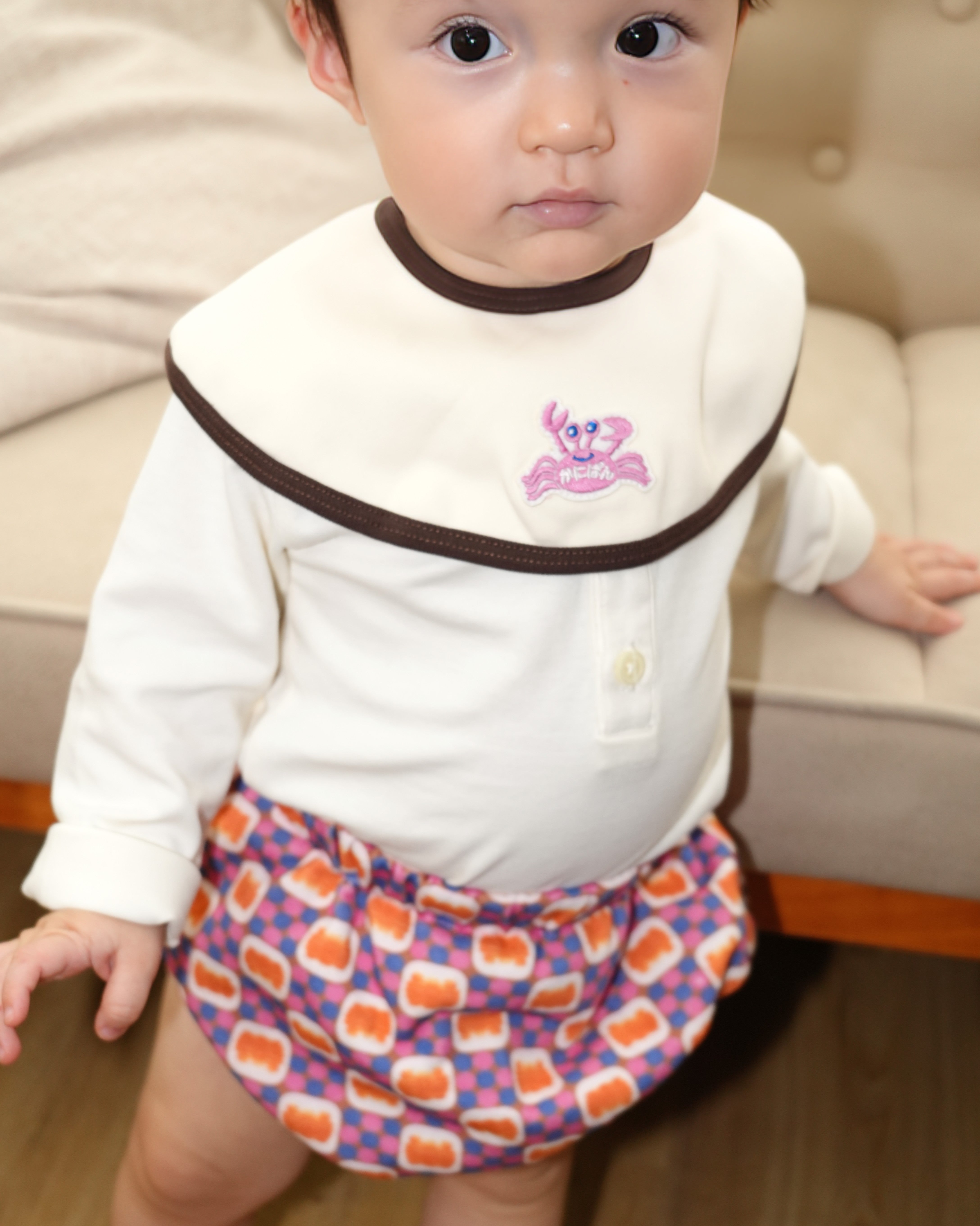 KOHANA × カニパン Bib & Bloomer Set 【110426】